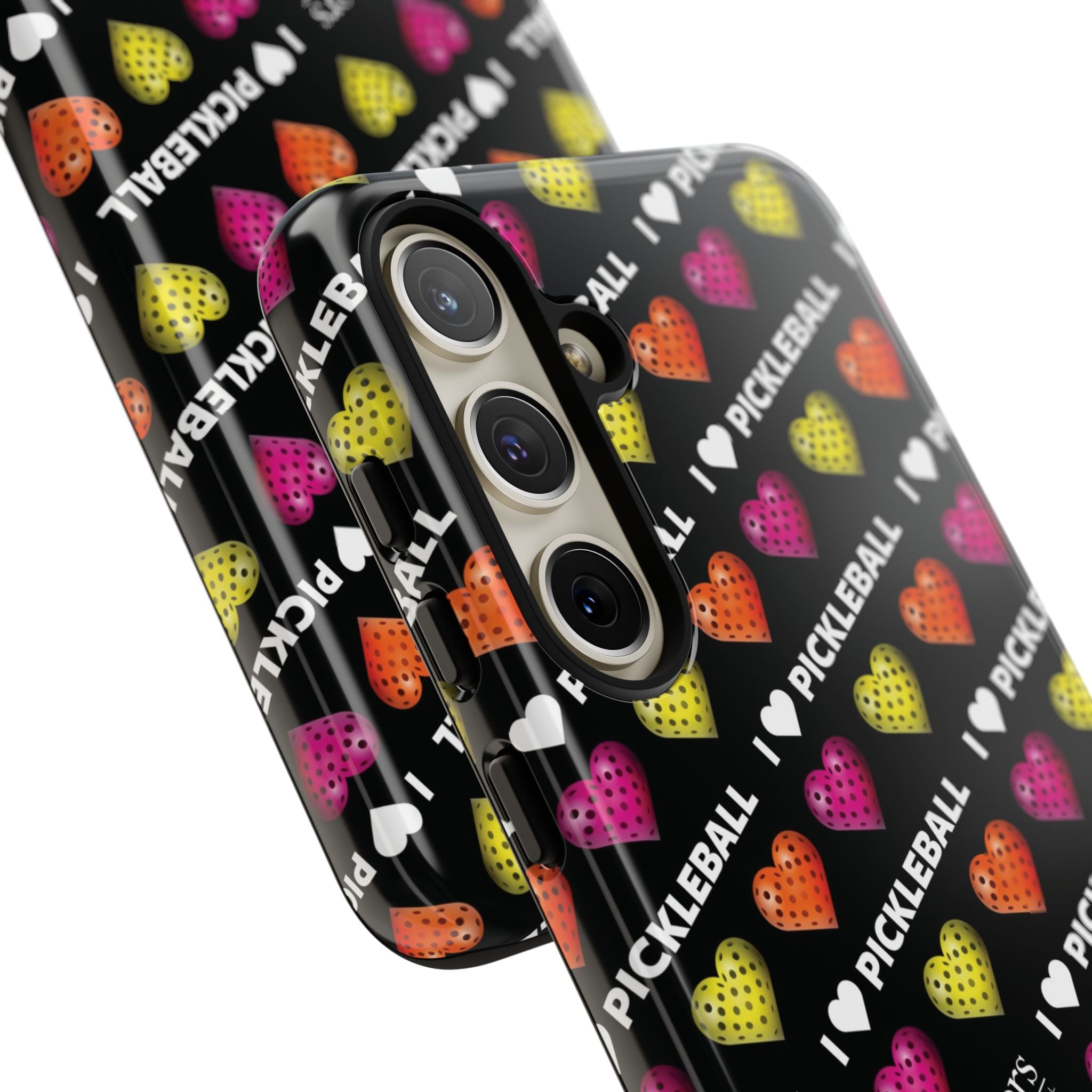 I Heart Pickleball Pattern Phone Cover