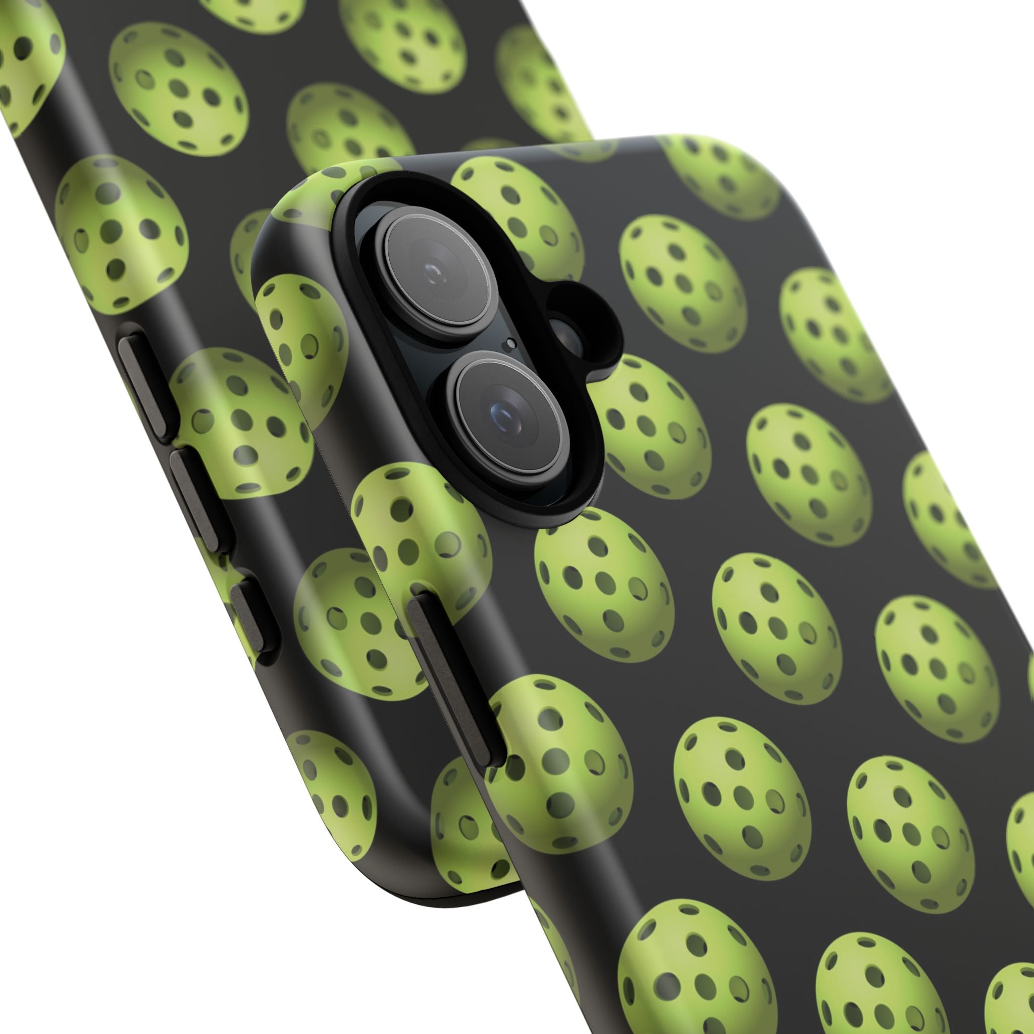 Pickleball Pattern Phone Cover (on Black)