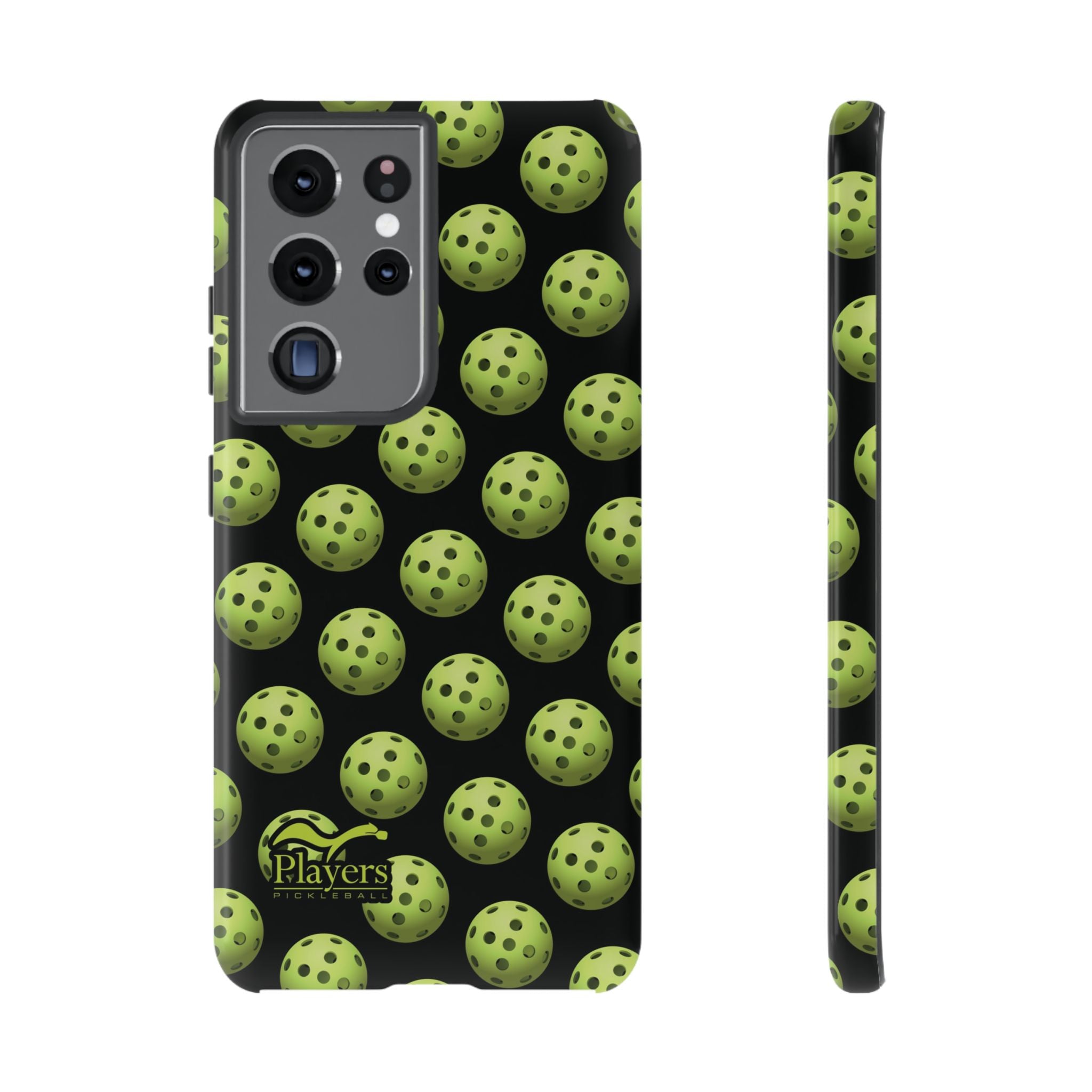 Pickleball Pattern Phone Cover (on Black)