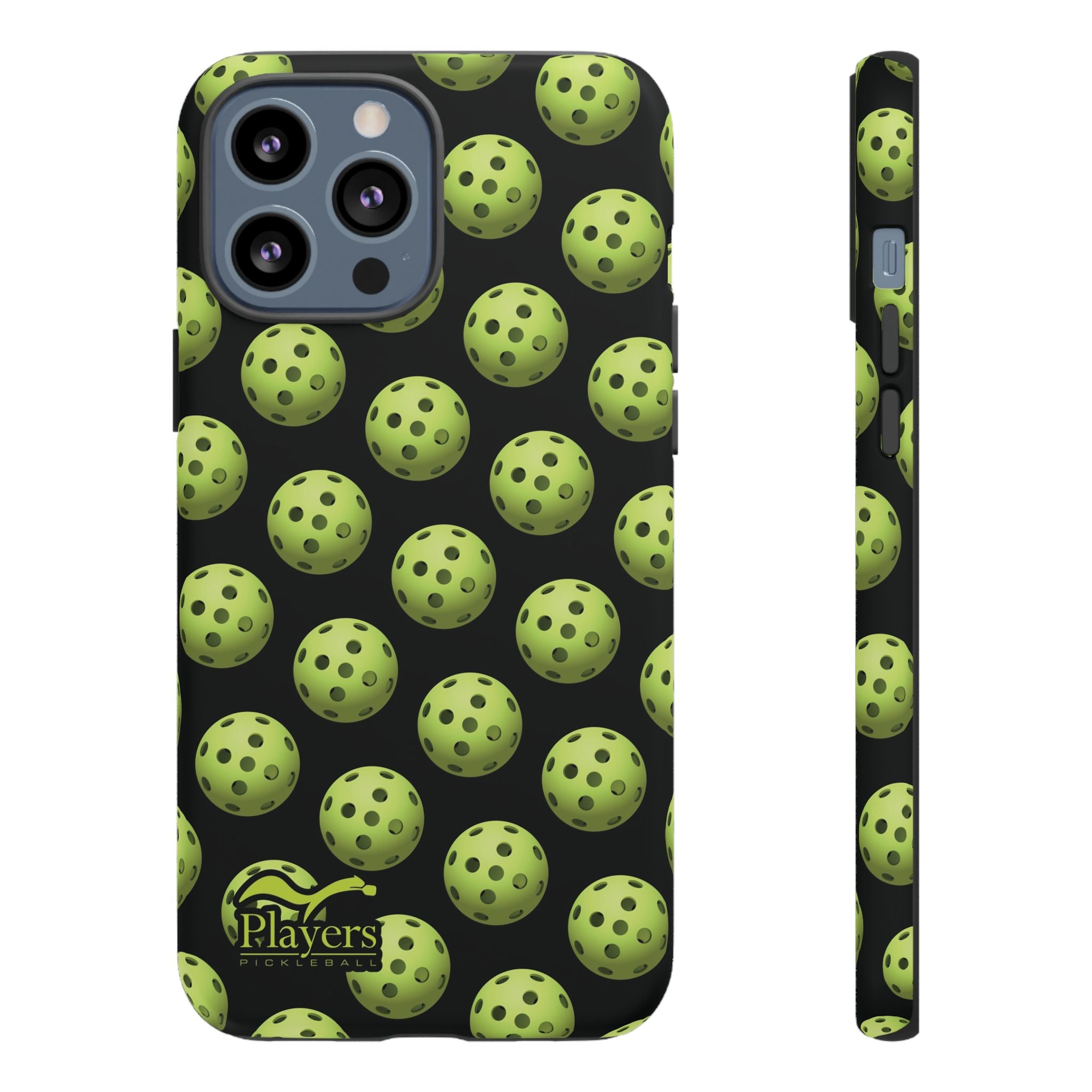 Pickleball Pattern Phone Cover (on Black)