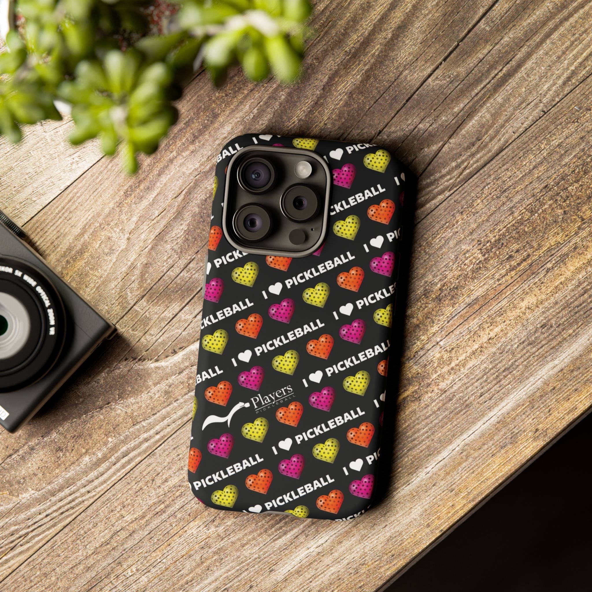 I Heart Pickleball Pattern Phone Cover