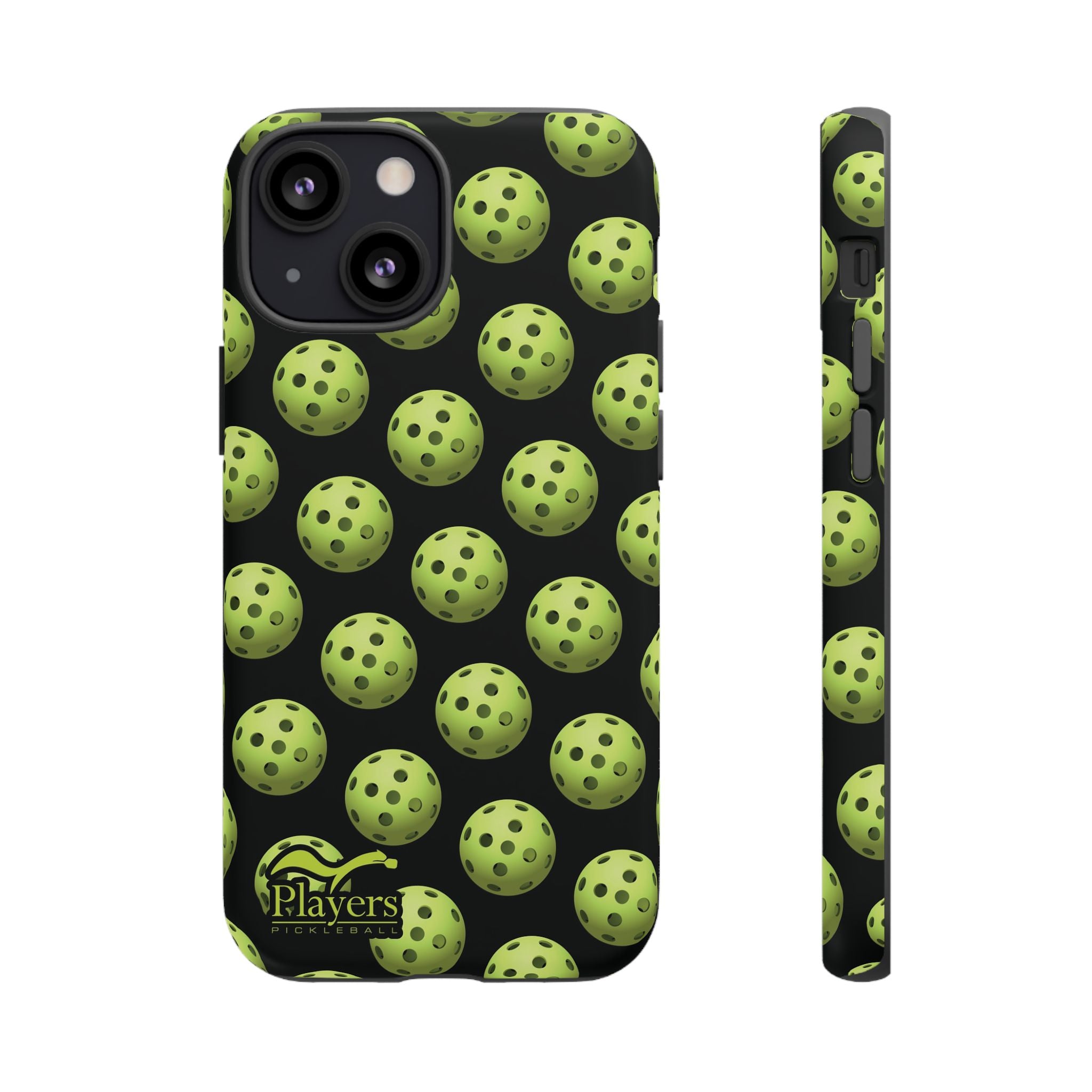 Pickleball Pattern Phone Cover (on Black)