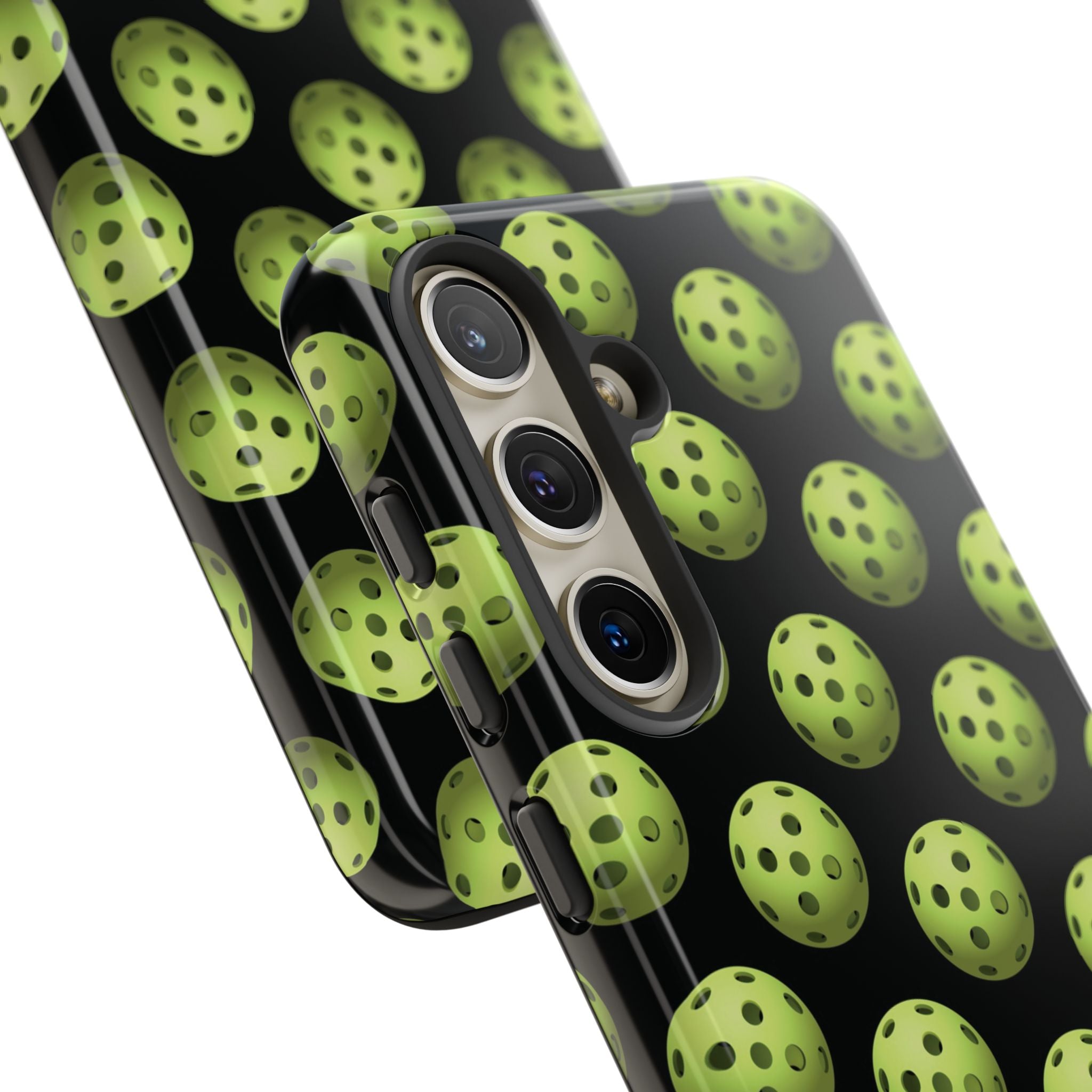 Pickleball Pattern Phone Cover (on Black)