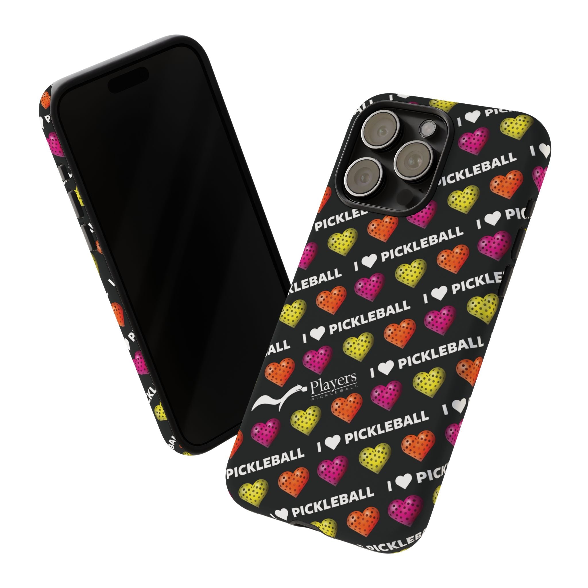 I Heart Pickleball Pattern Phone Cover