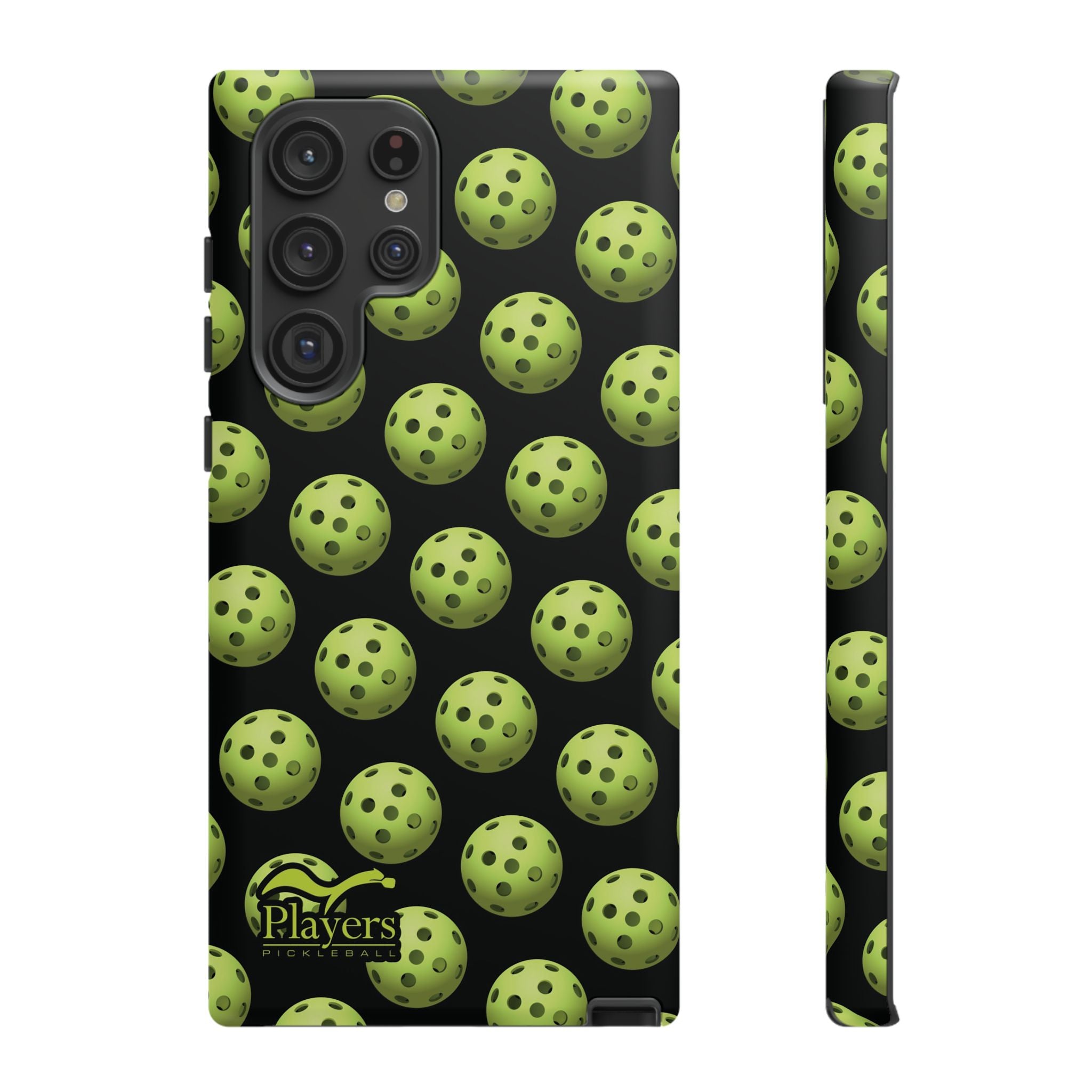 Pickleball Pattern Phone Cover (on Black)