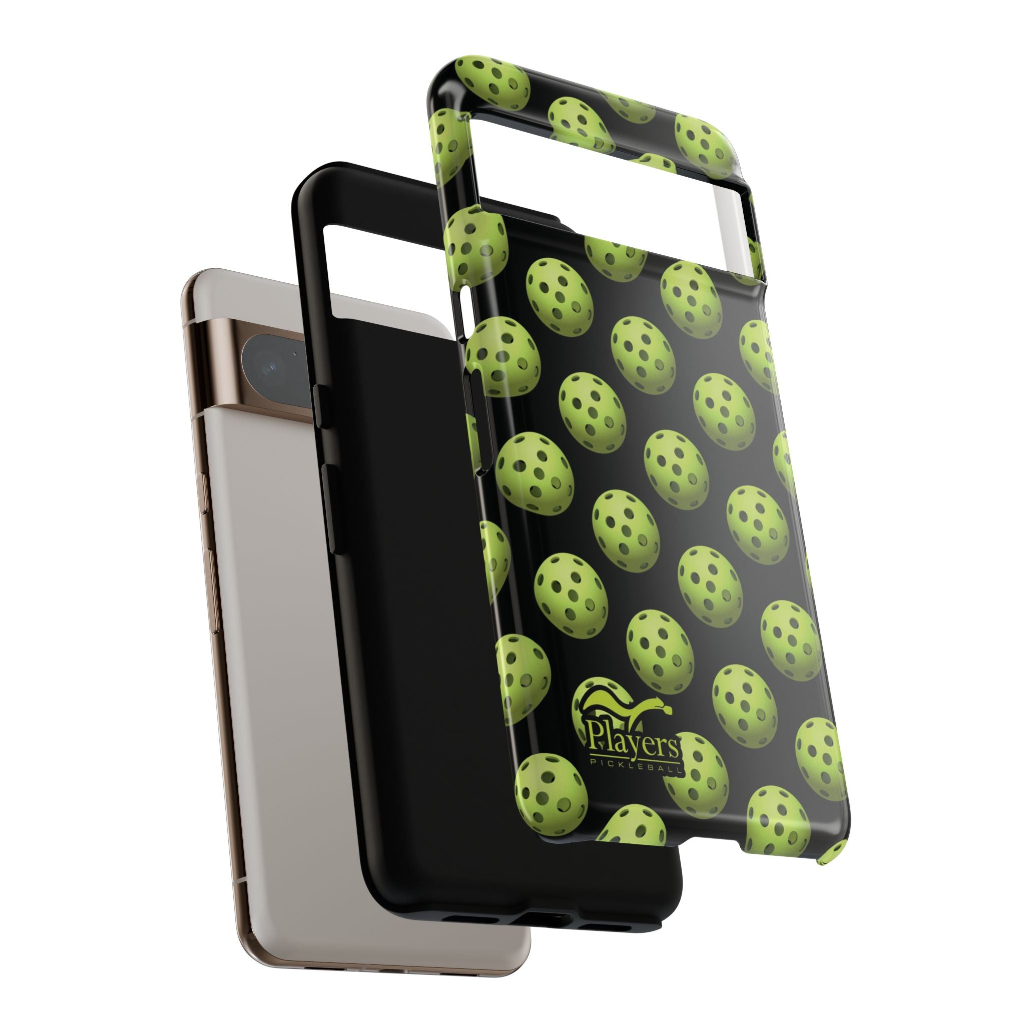 Pickleball Pattern Phone Cover (on Black)