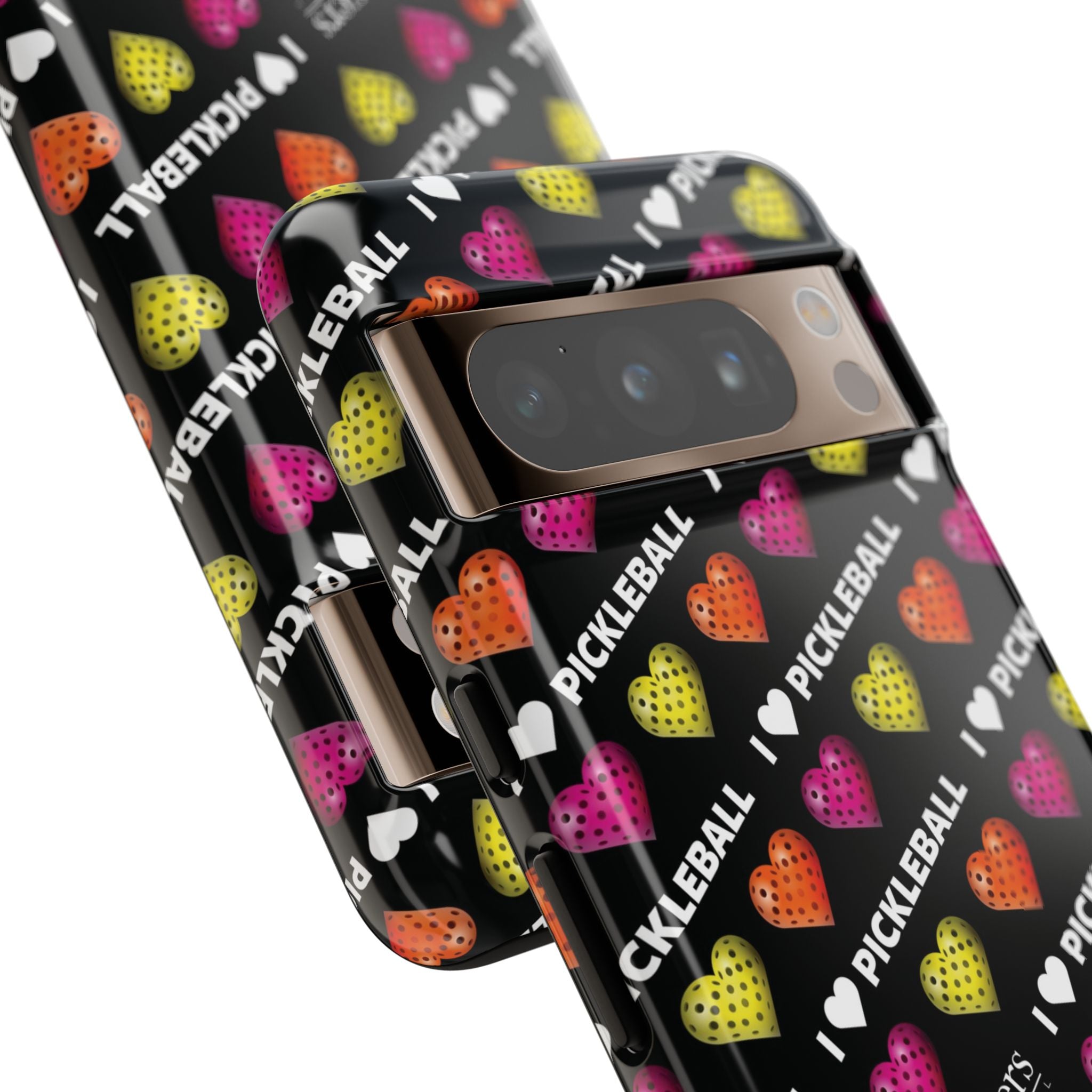 I Heart Pickleball Pattern Phone Cover