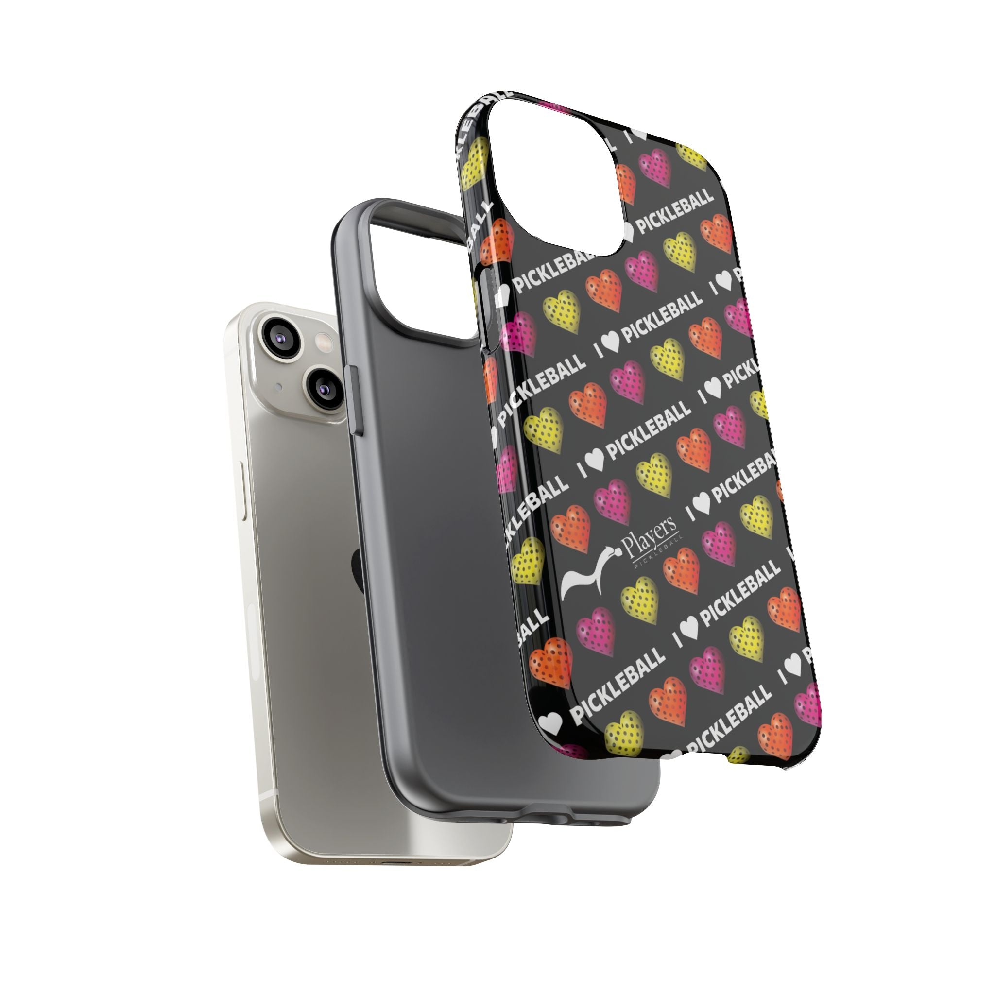 I Heart Pickleball Pattern Phone Cover