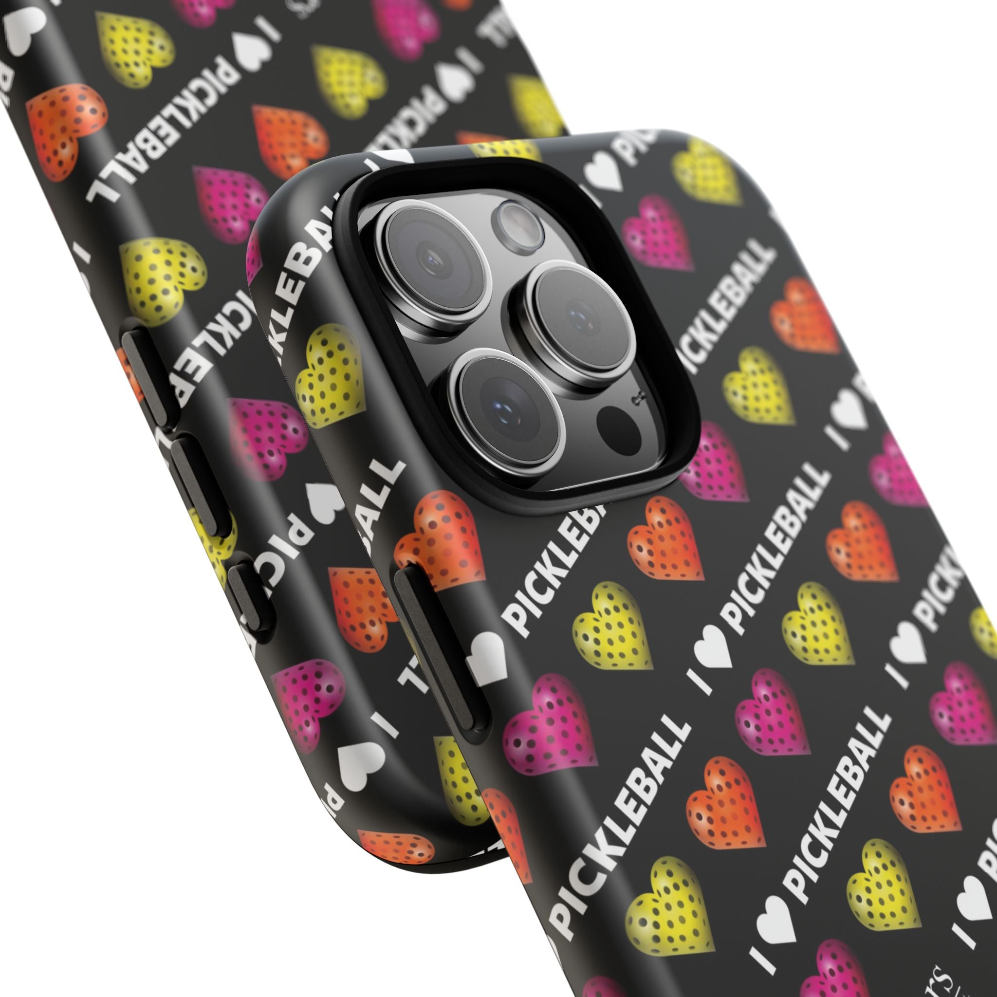 I Heart Pickleball Pattern Phone Cover