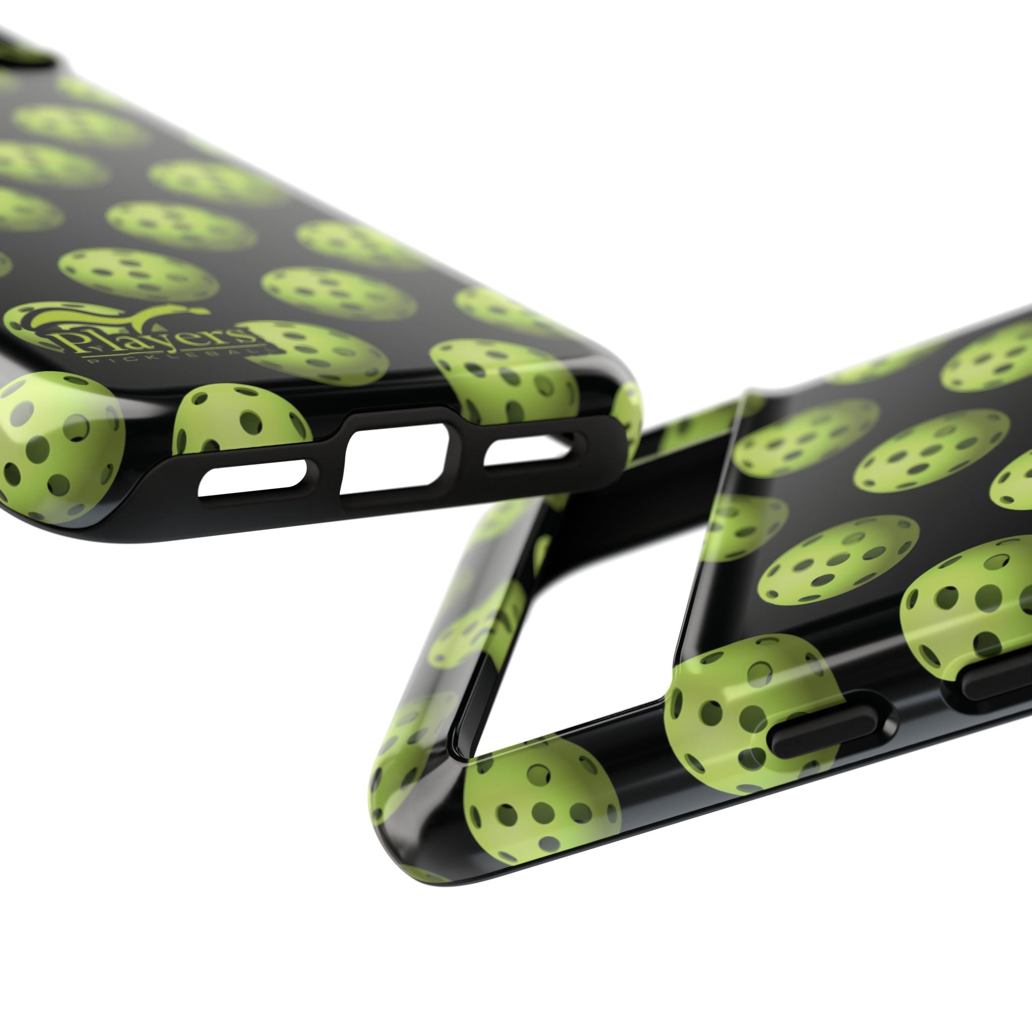 Pickleball Pattern Phone Cover (on Black)