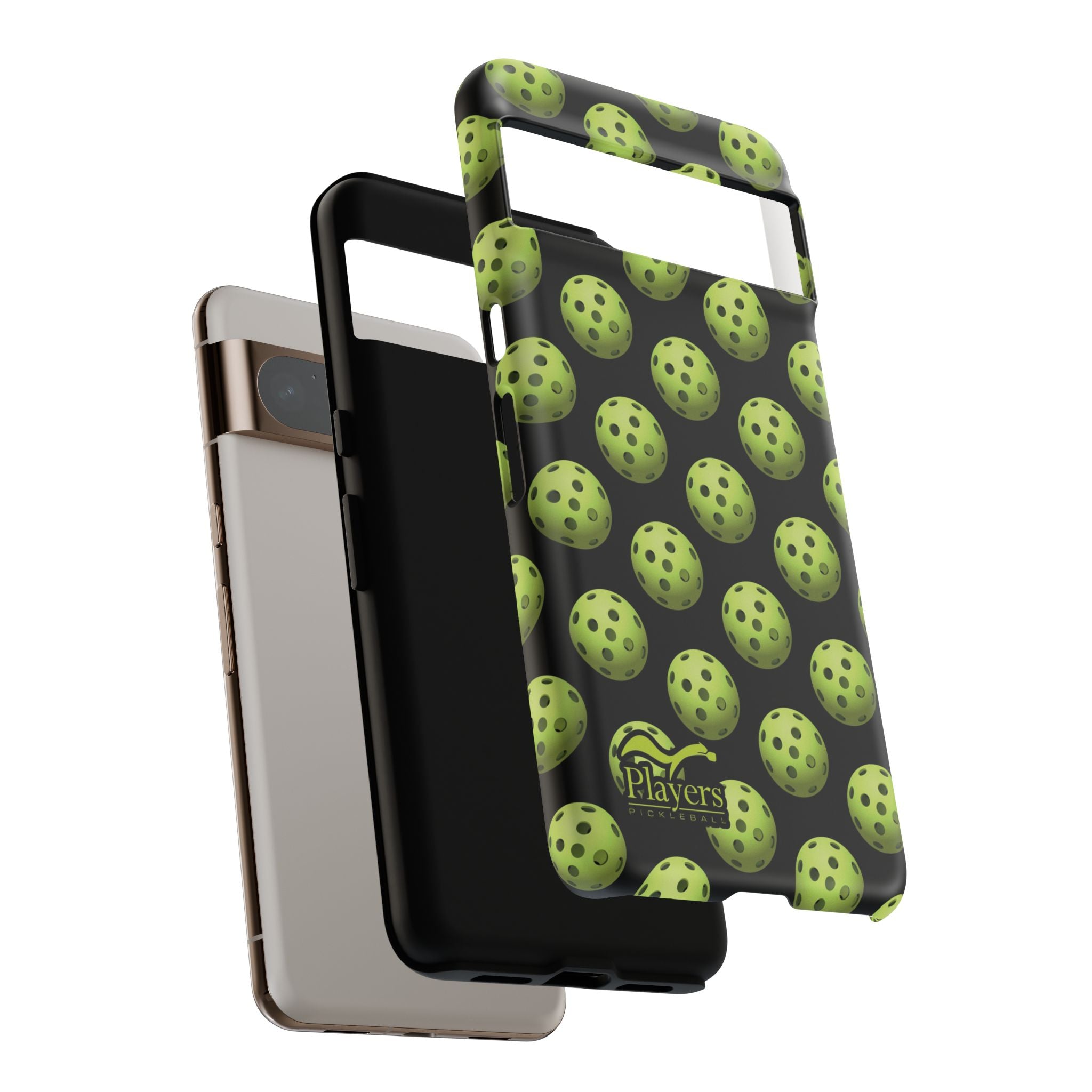 Pickleball Pattern Phone Cover (on Black)