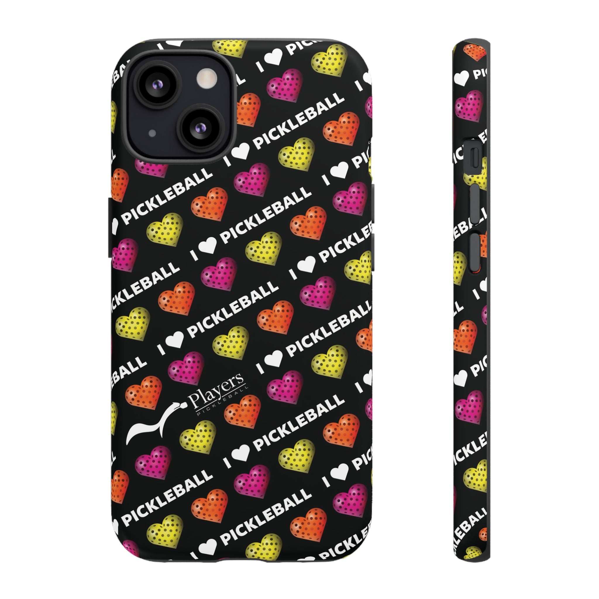 I Heart Pickleball Pattern Phone Cover