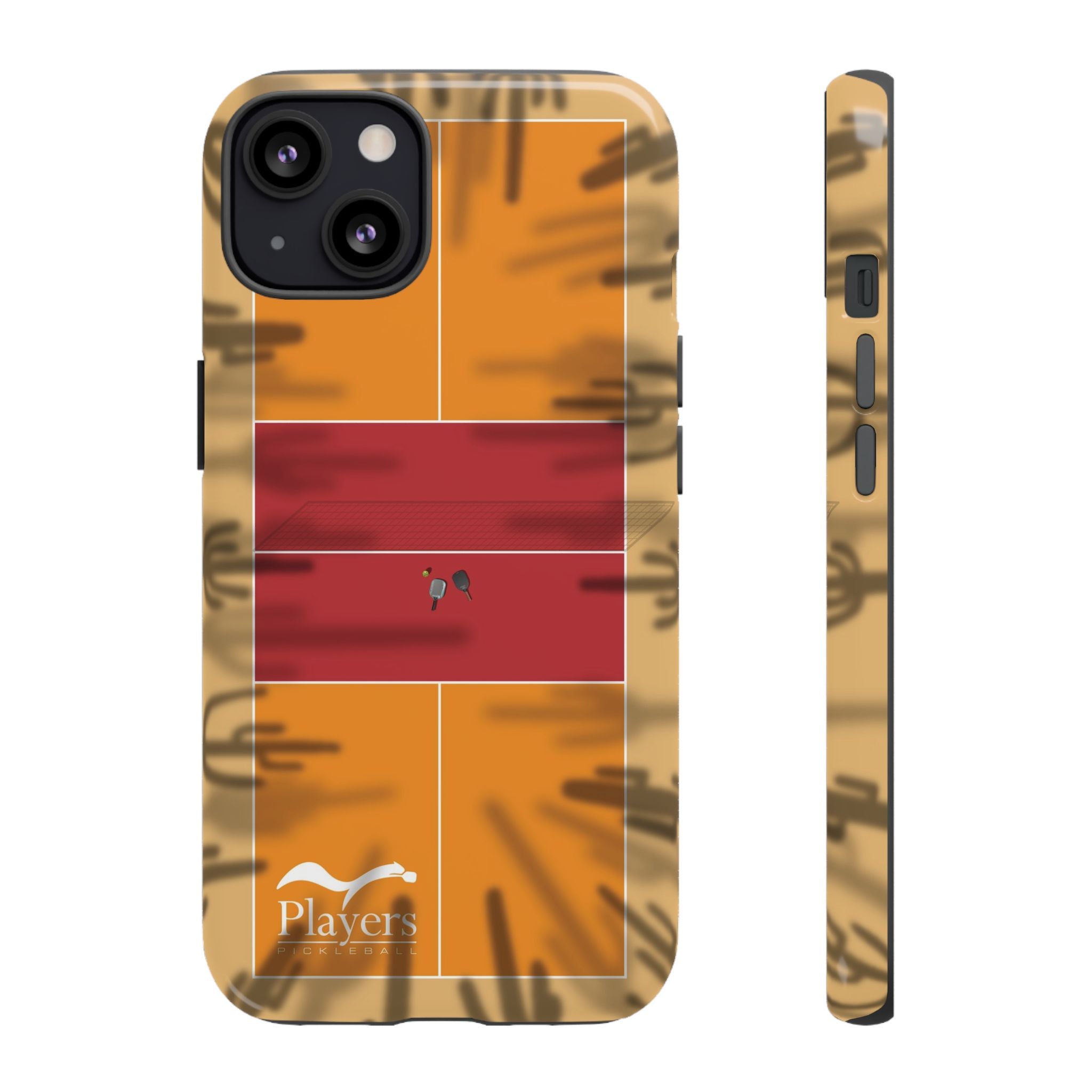 Pickleball Court Phone Cover - Southwest Saguaro Design