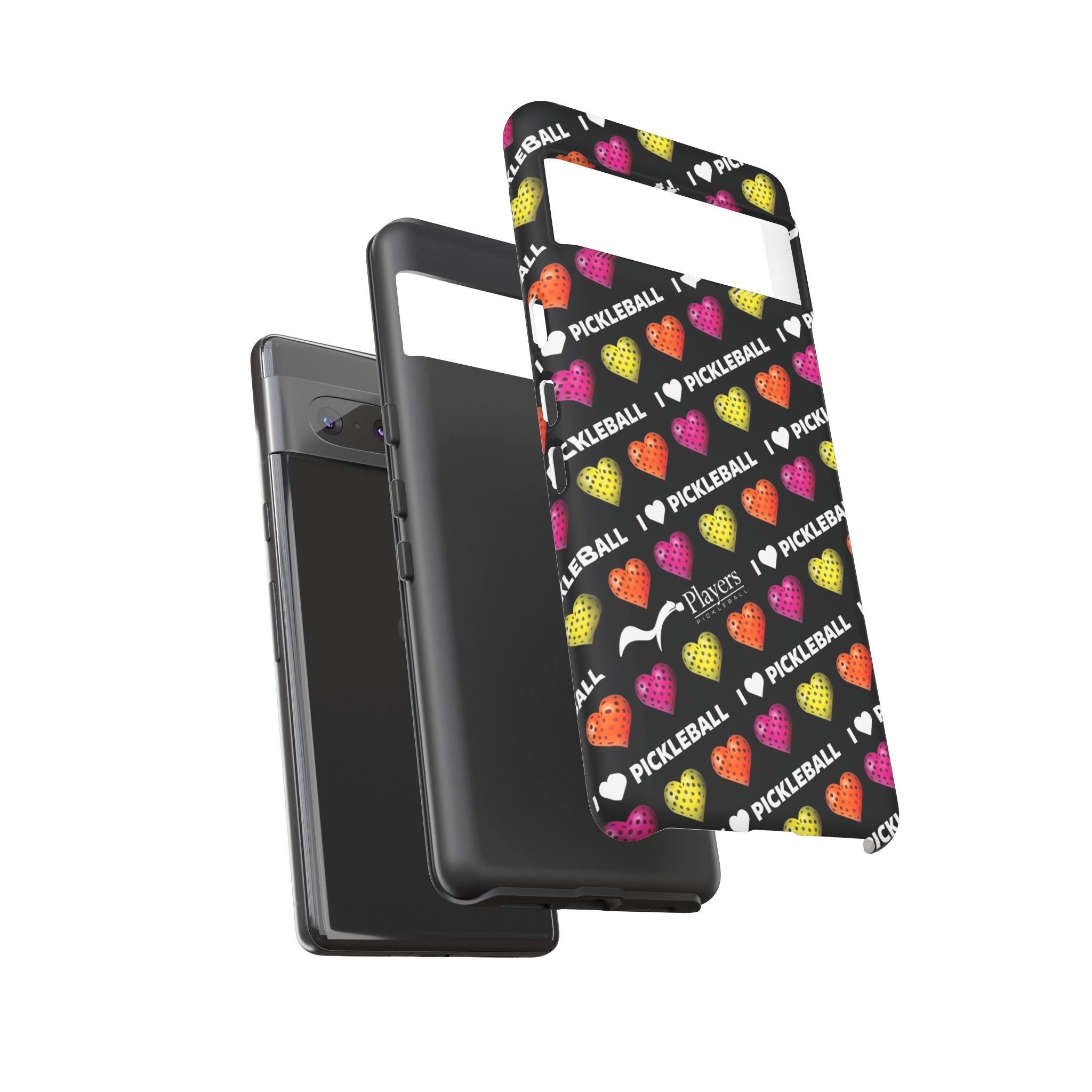 I Heart Pickleball Pattern Phone Cover