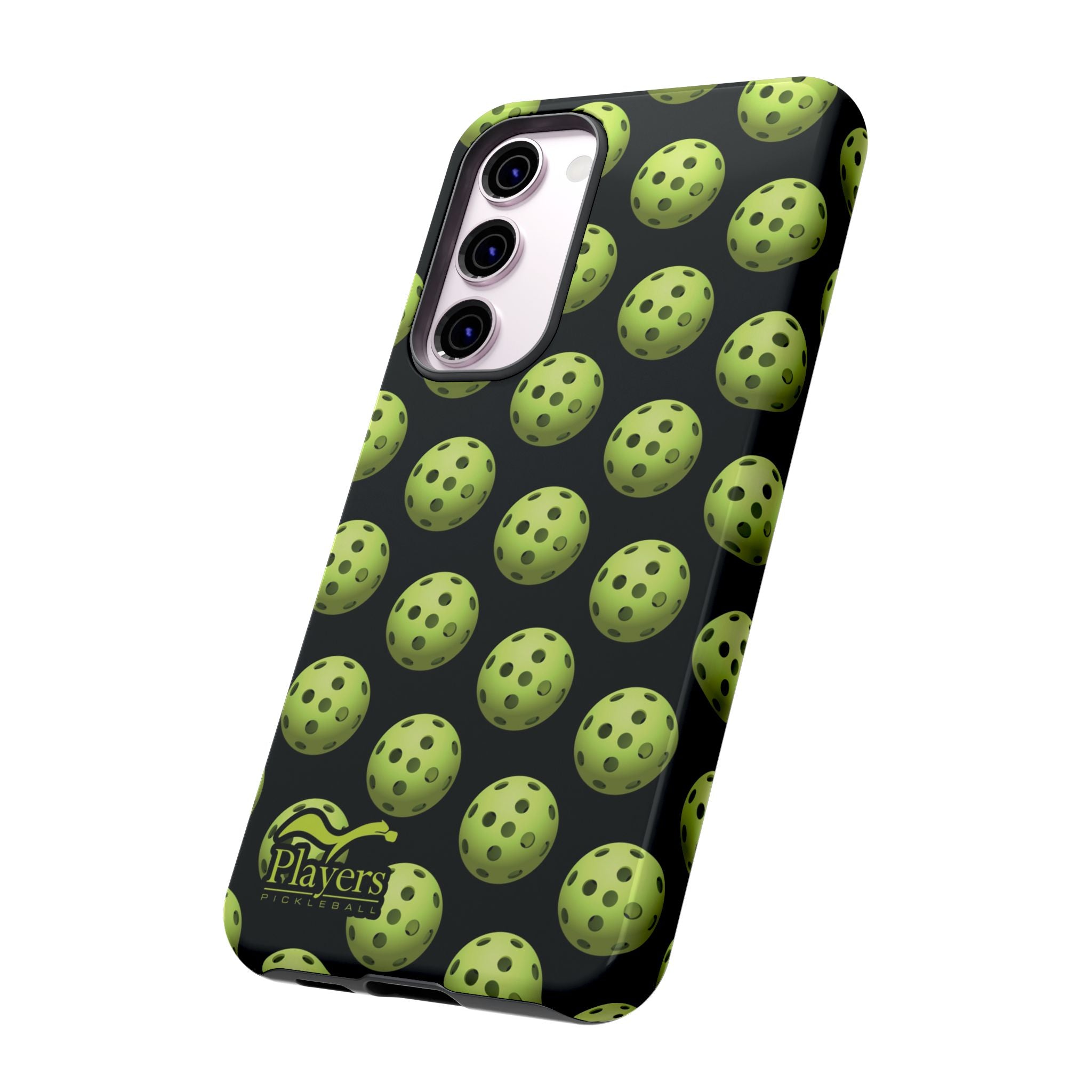 Pickleball Pattern Phone Cover (on Black)