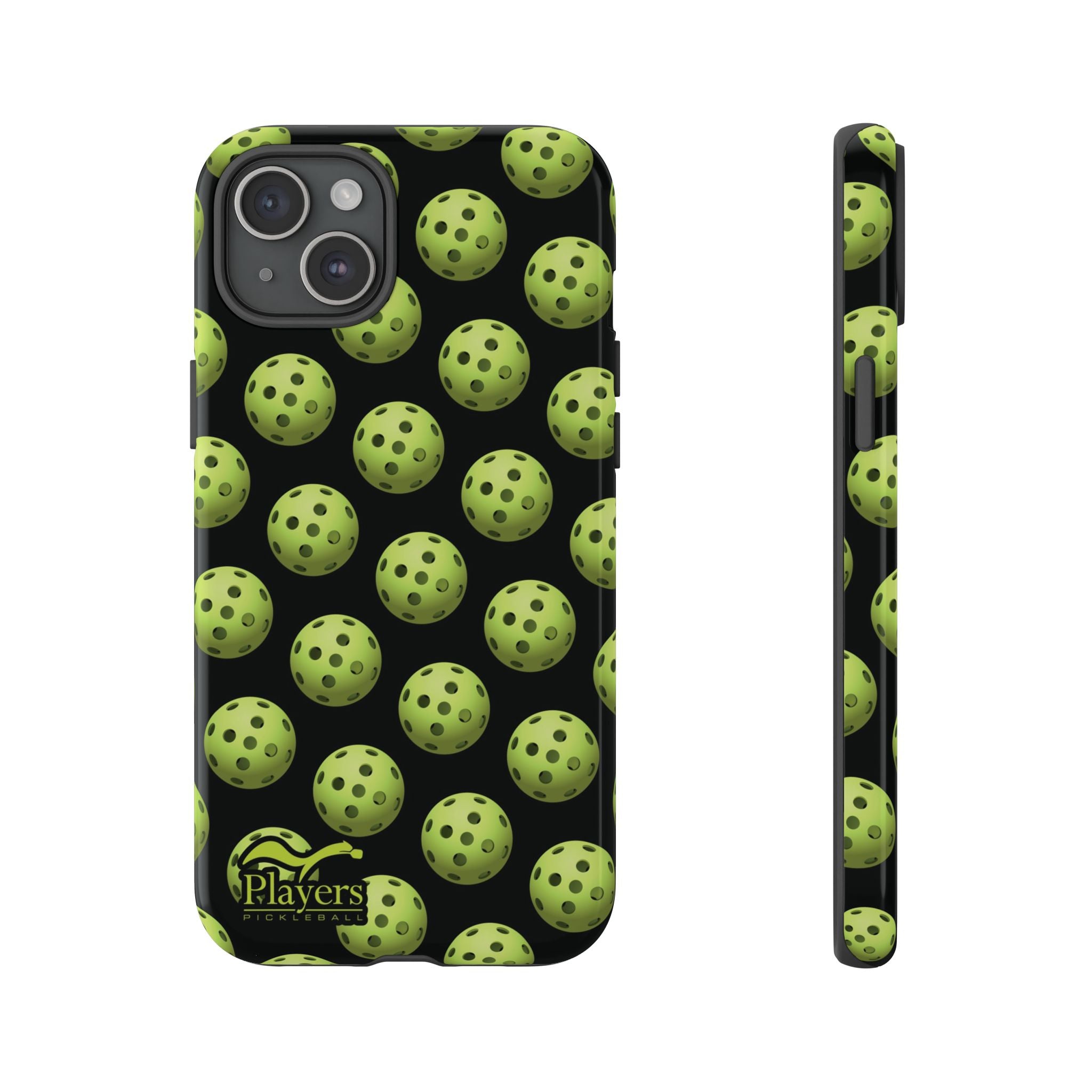 Pickleball Pattern Phone Cover (on Black)