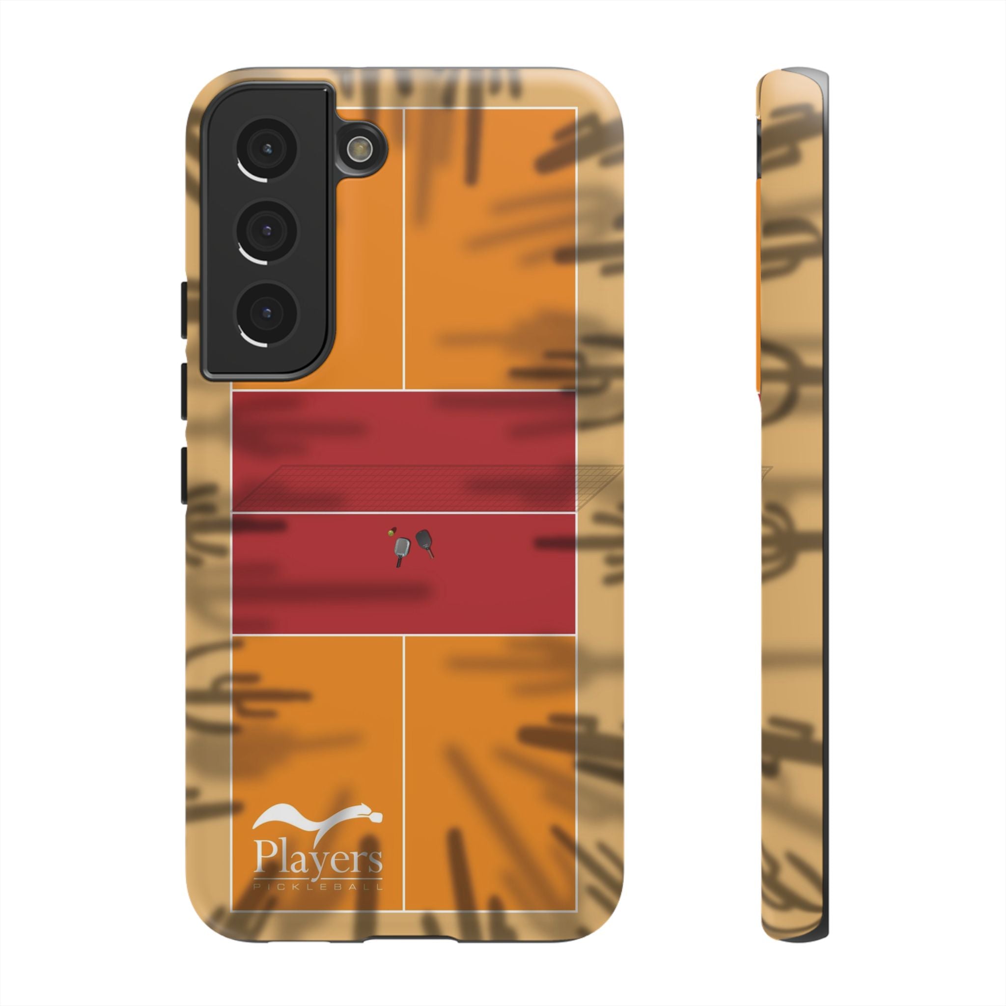 Pickleball Court Phone Cover - Southwest Saguaro Design