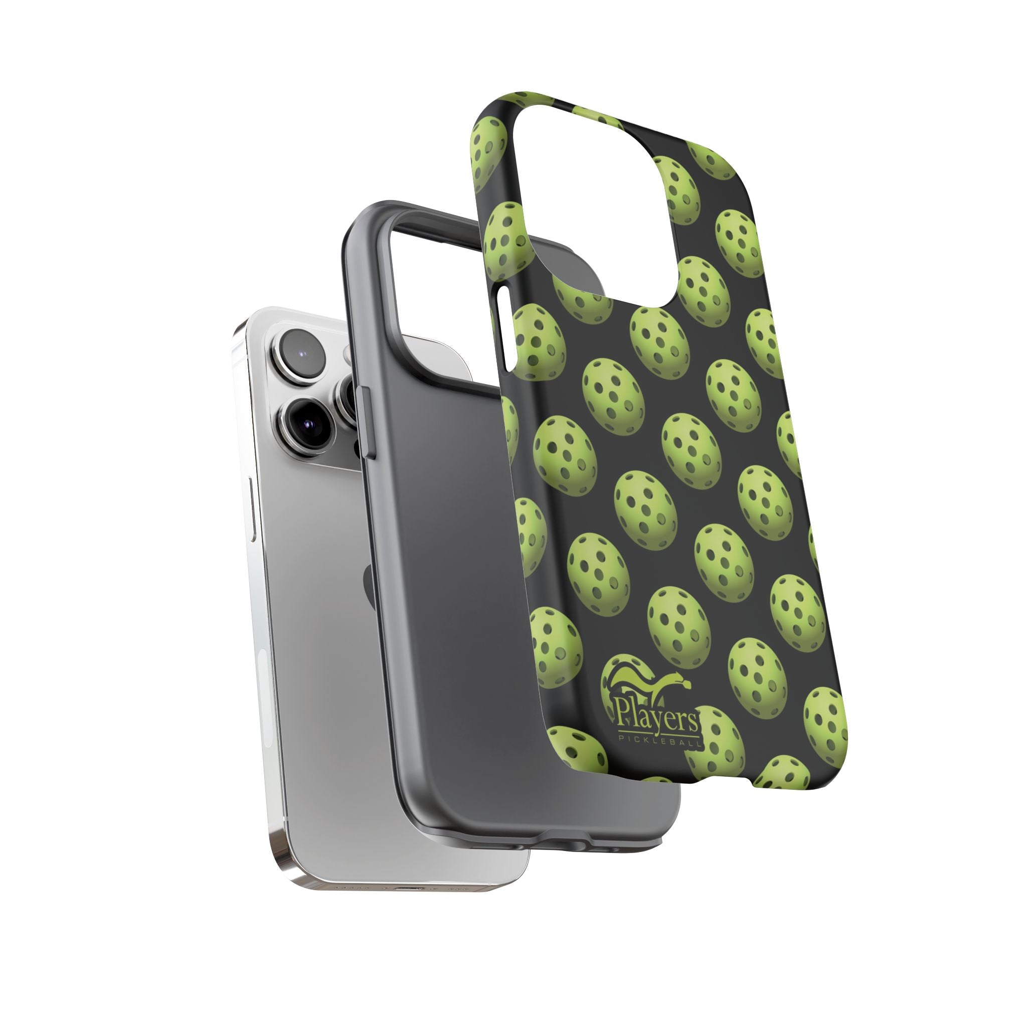 Pickleball Pattern Phone Cover (on Black)