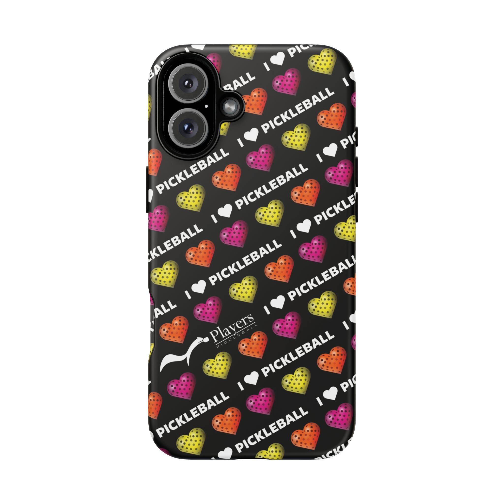 I Heart Pickleball Pattern Phone Cover