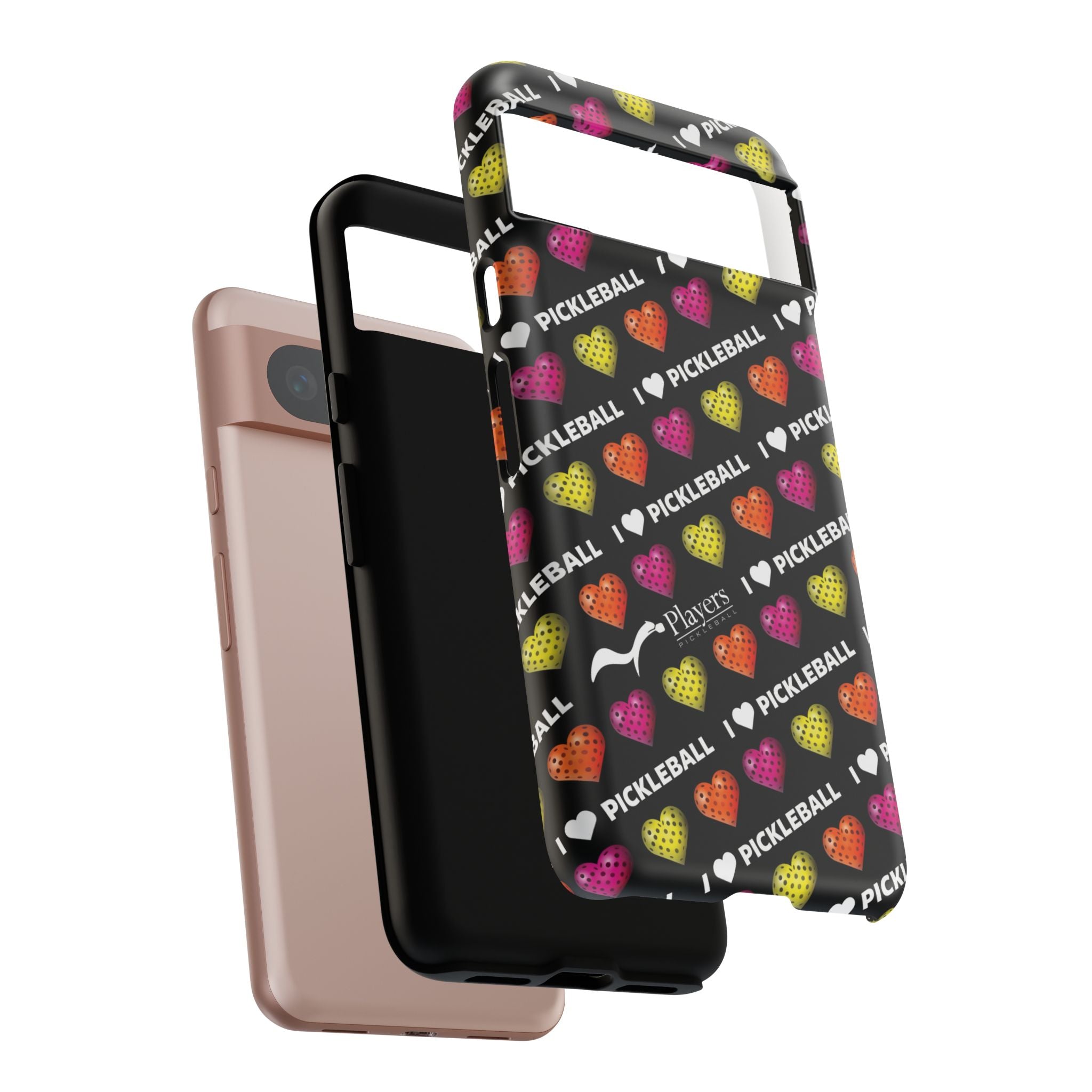 I Heart Pickleball Pattern Phone Cover