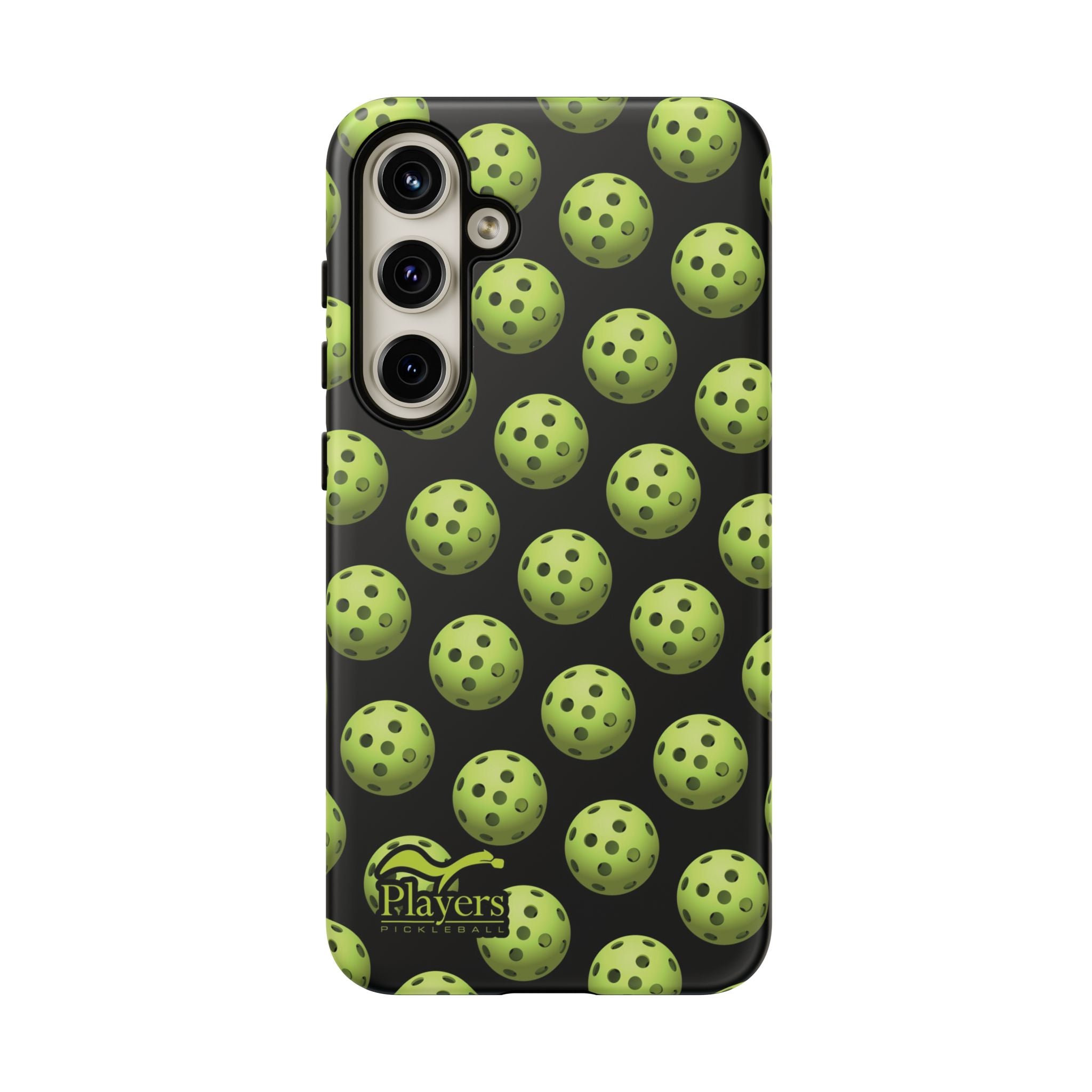 Pickleball Pattern Phone Cover (on Black)