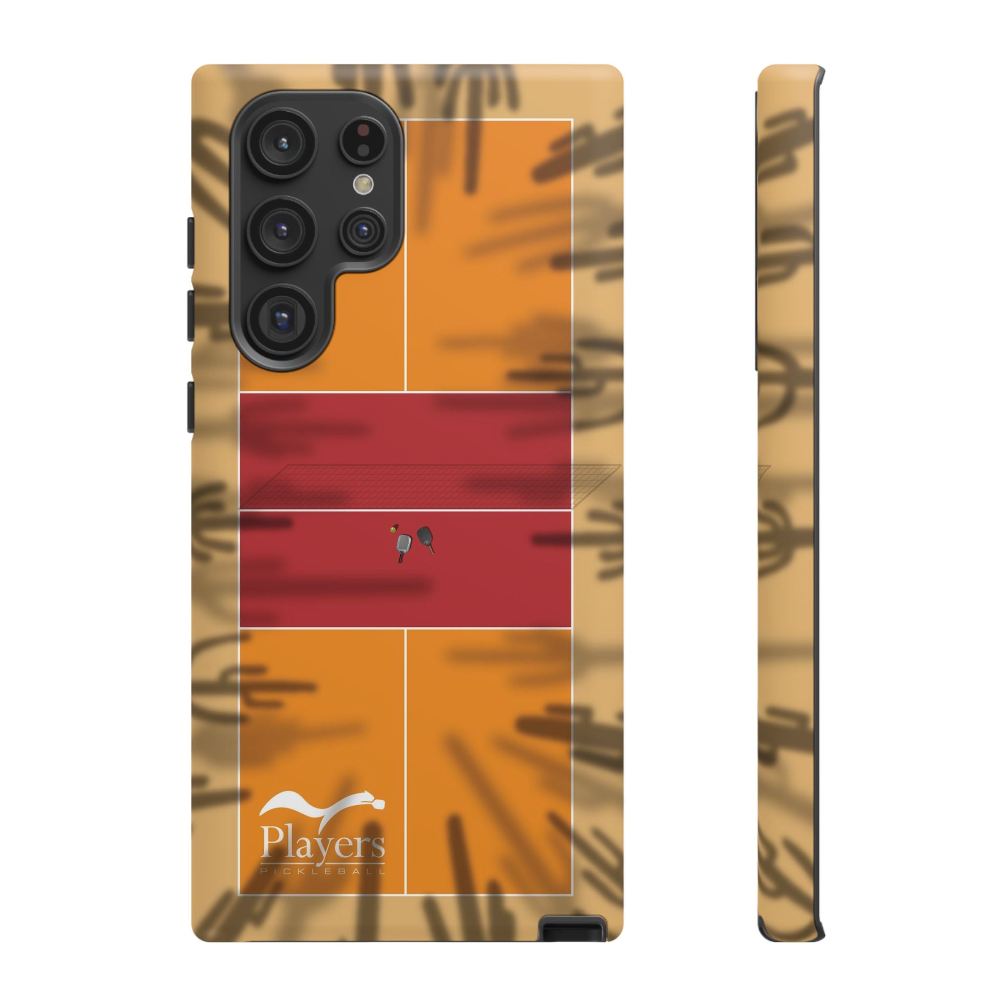 Pickleball Court Phone Cover - Southwest Saguaro Design