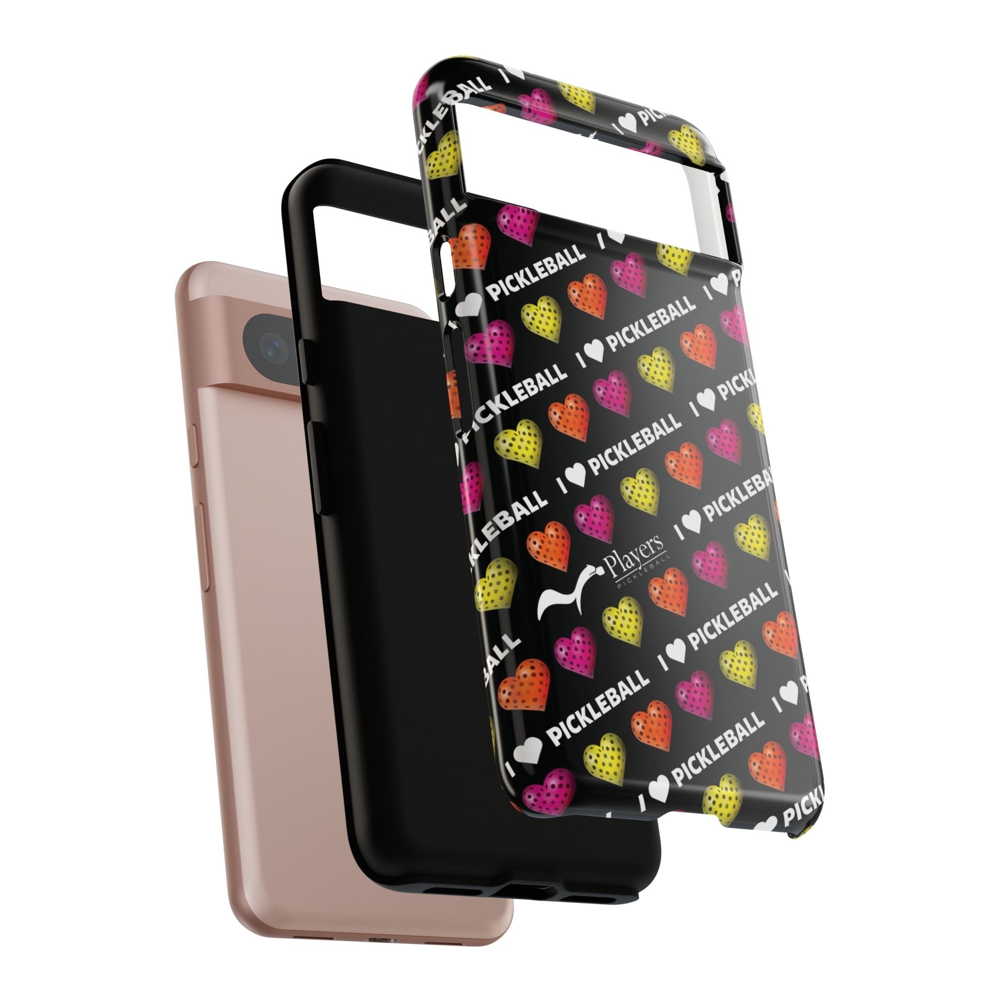 I Heart Pickleball Pattern Phone Cover