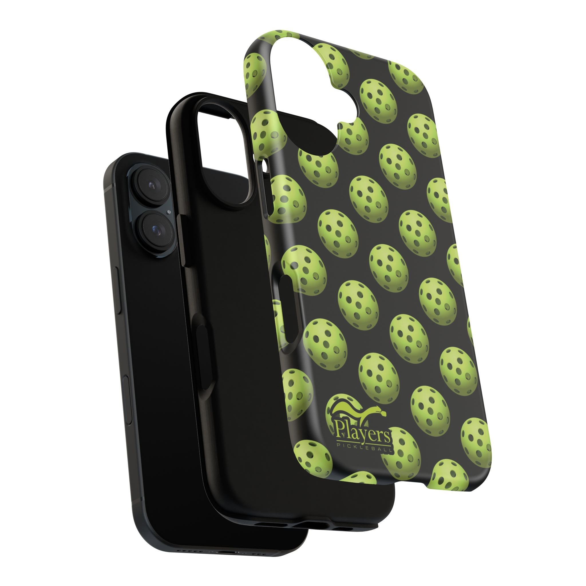 Pickleball Pattern Phone Cover (on Black)