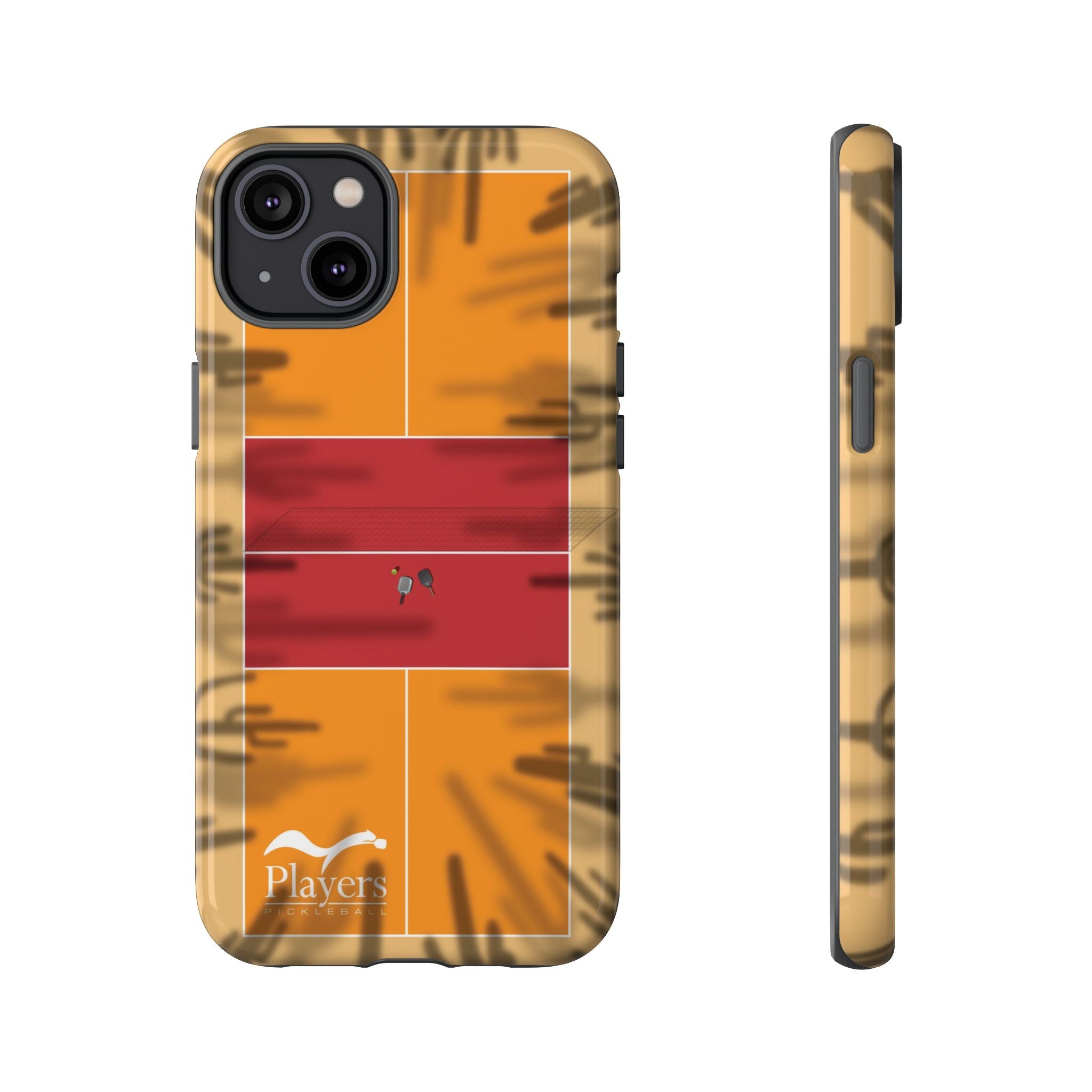 Pickleball Court Phone Cover - Southwest Saguaro Design