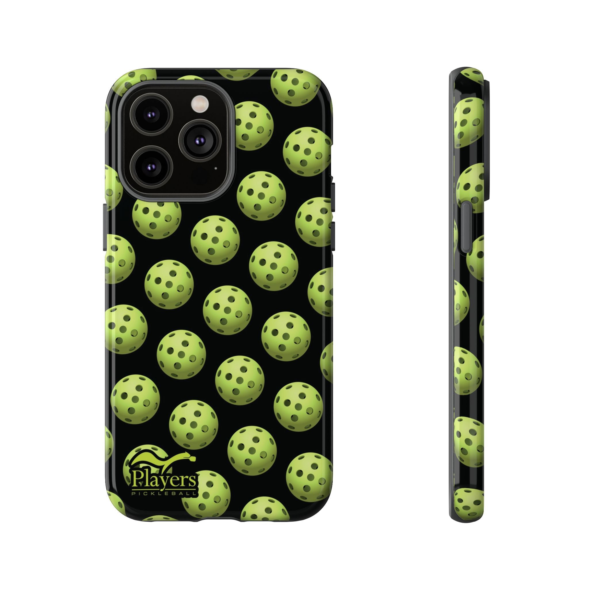 Pickleball Pattern Phone Cover (on Black)