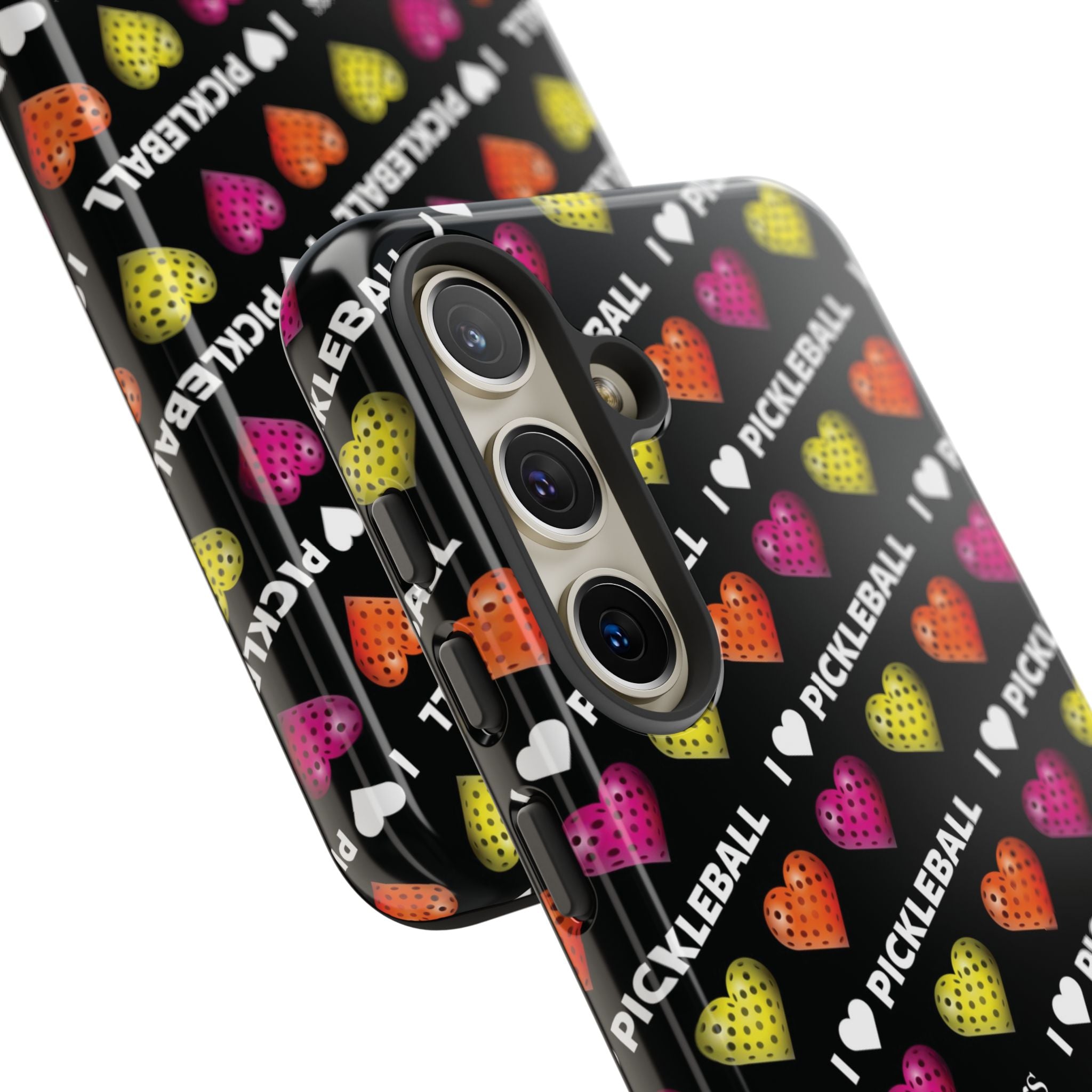 I Heart Pickleball Pattern Phone Cover