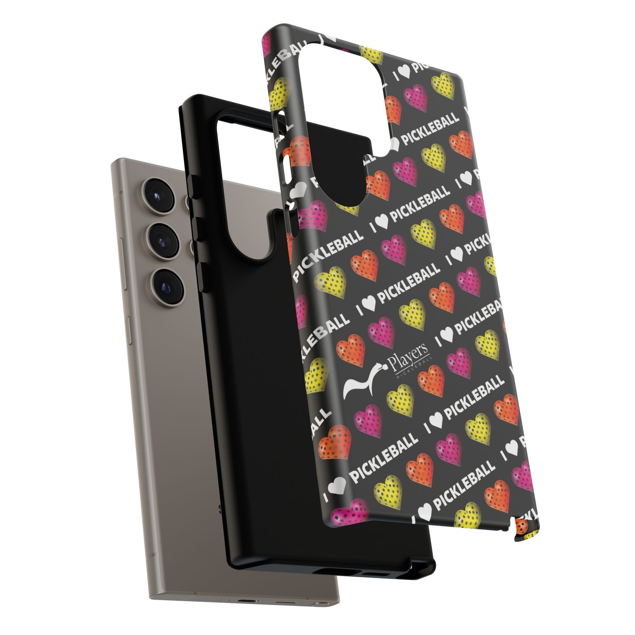 I Heart Pickleball Pattern Phone Cover