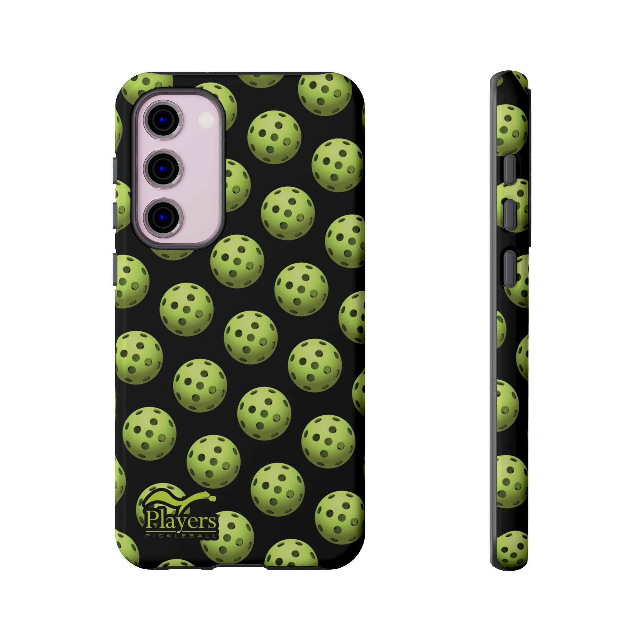 Pickleball Pattern Phone Cover (on Black)