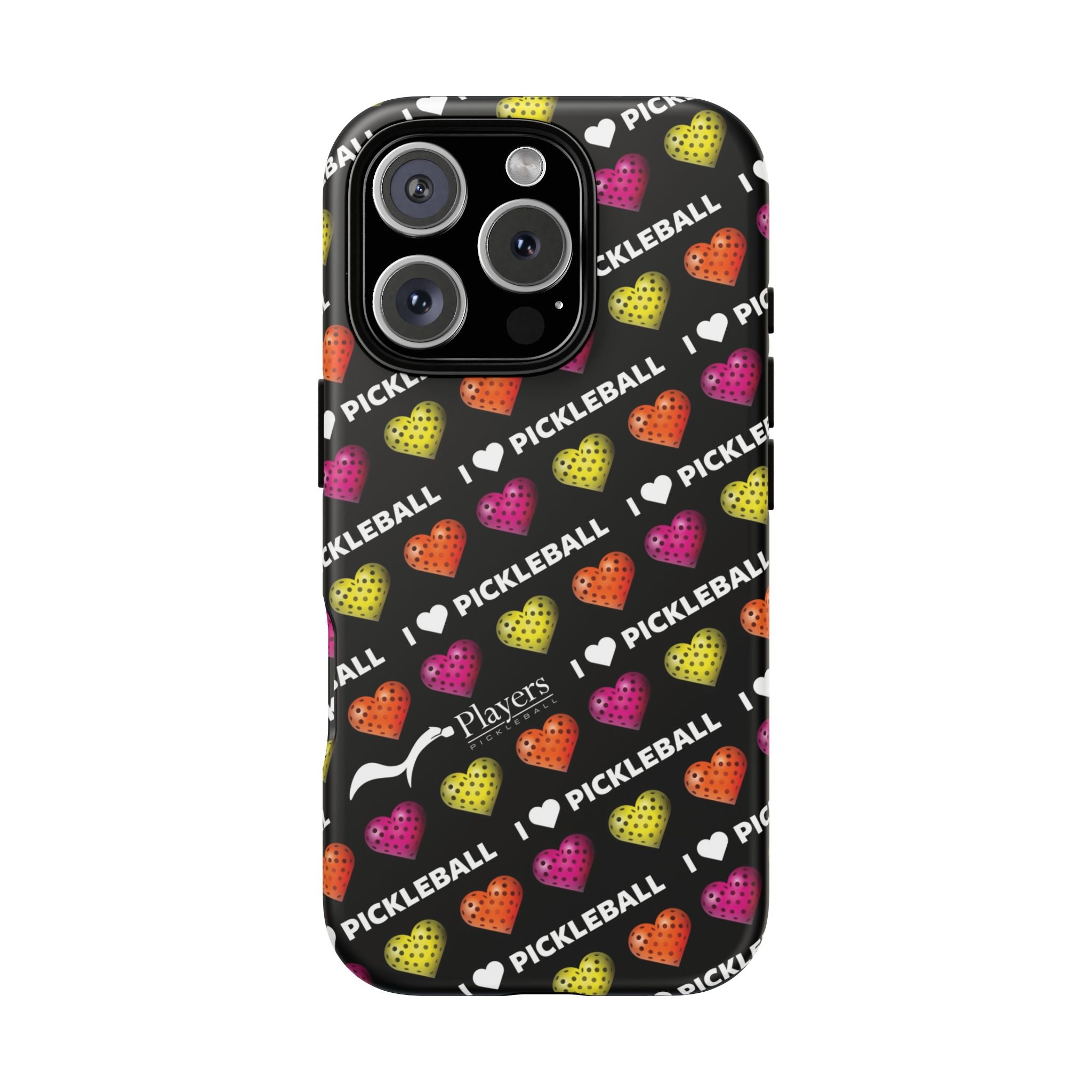 I Heart Pickleball Pattern Phone Cover