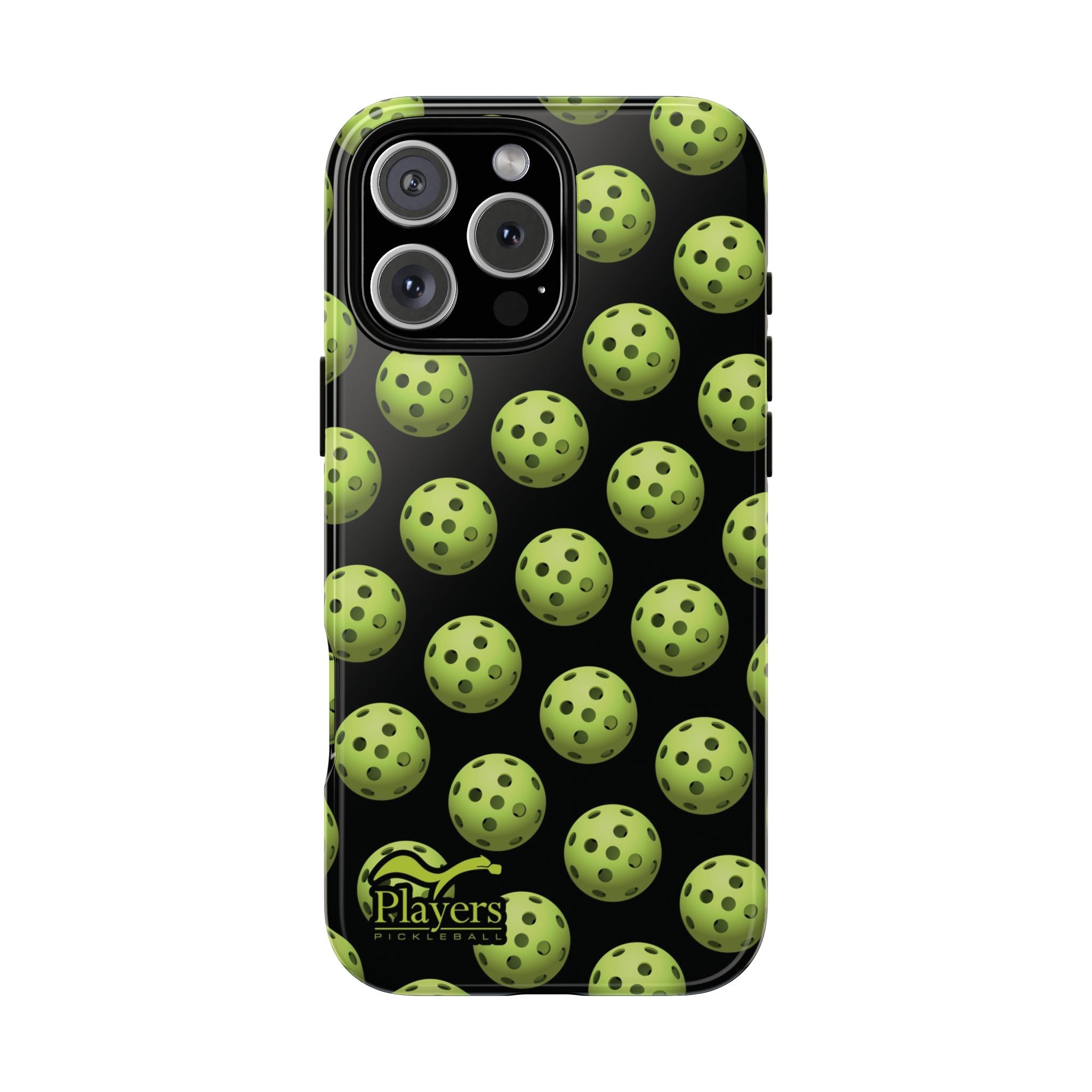 Pickleball Pattern Phone Cover (on Black)