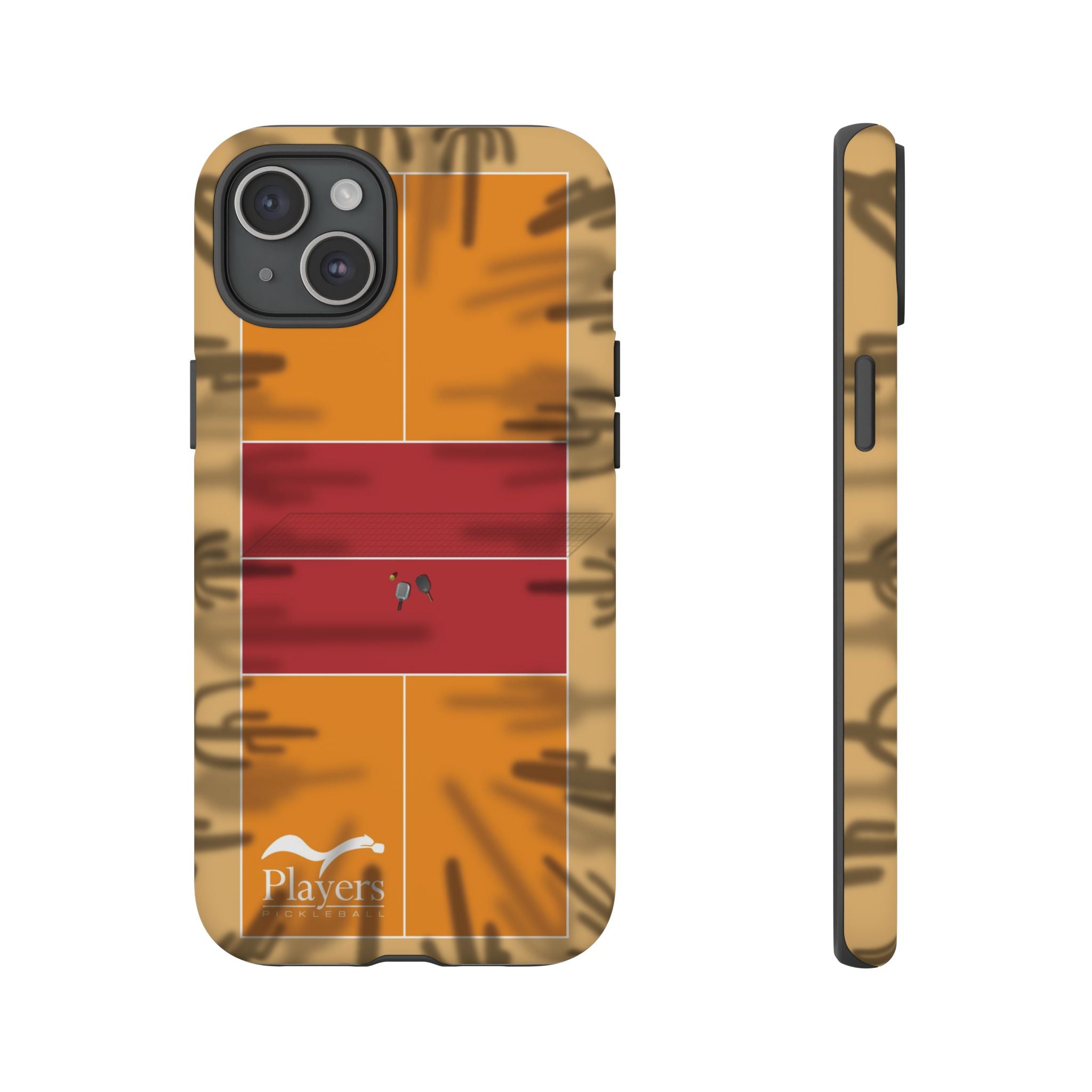 Pickleball Court Phone Cover - Southwest Saguaro Design