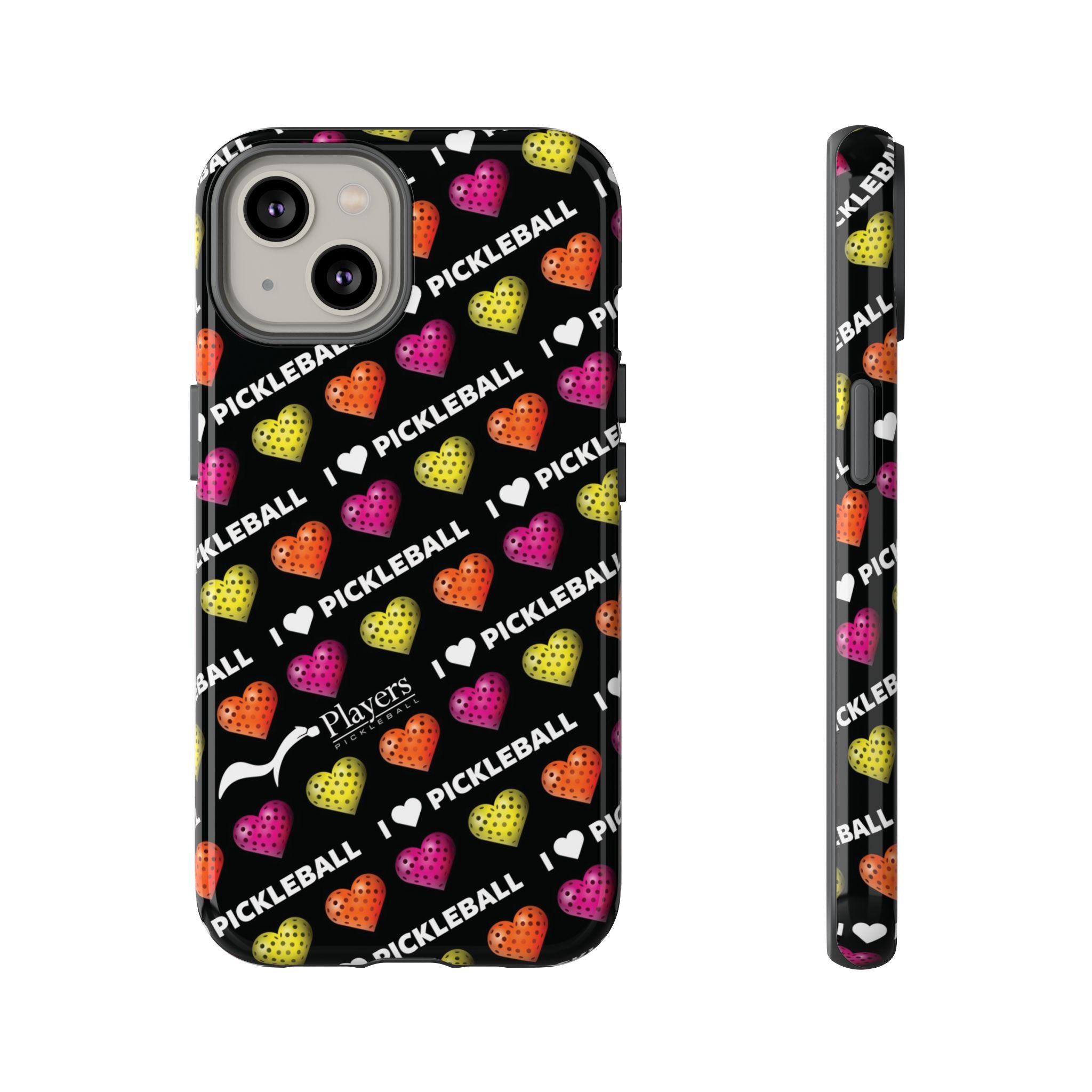 I Heart Pickleball Pattern Phone Cover