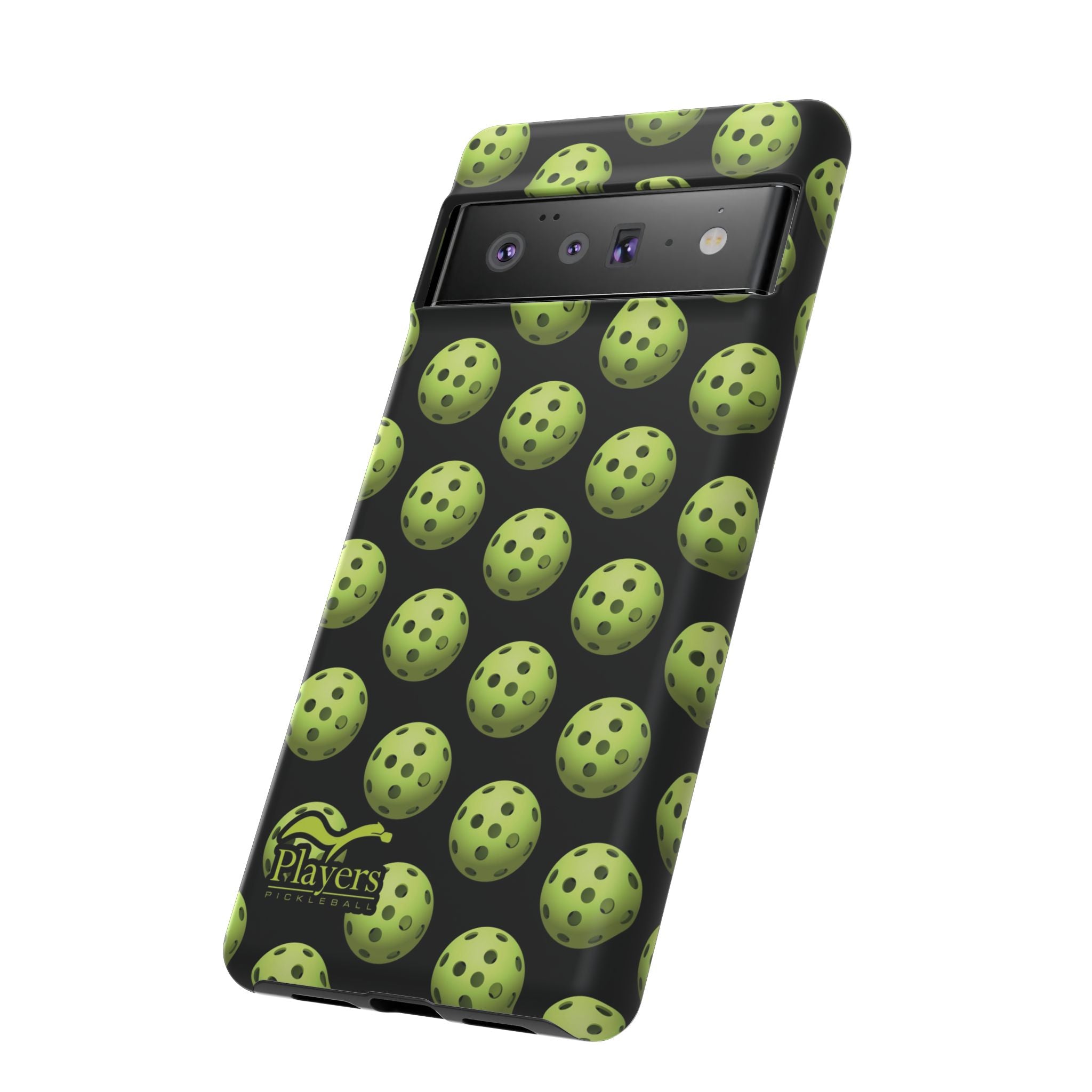 Pickleball Pattern Phone Cover (on Black)