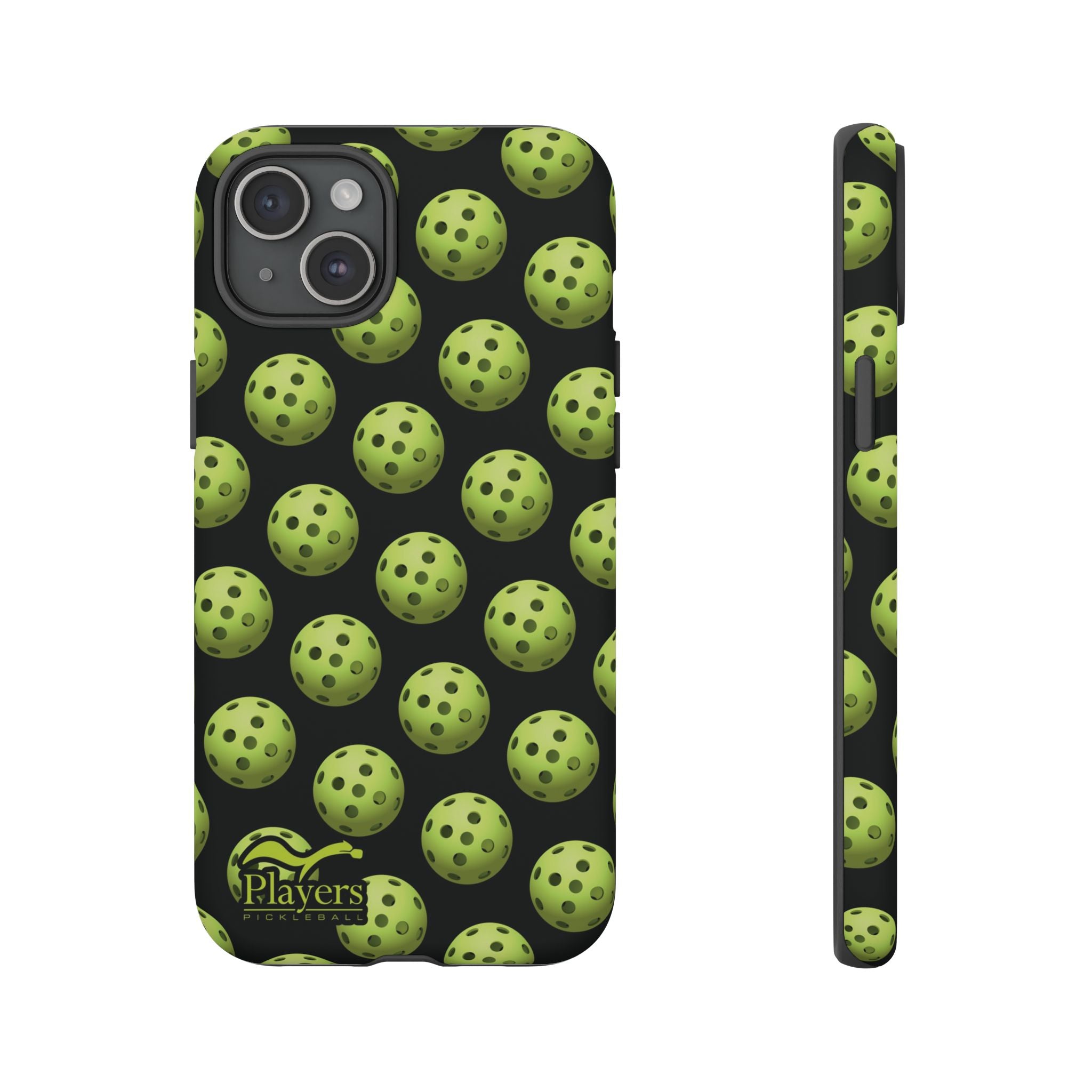 Pickleball Pattern Phone Cover (on Black)