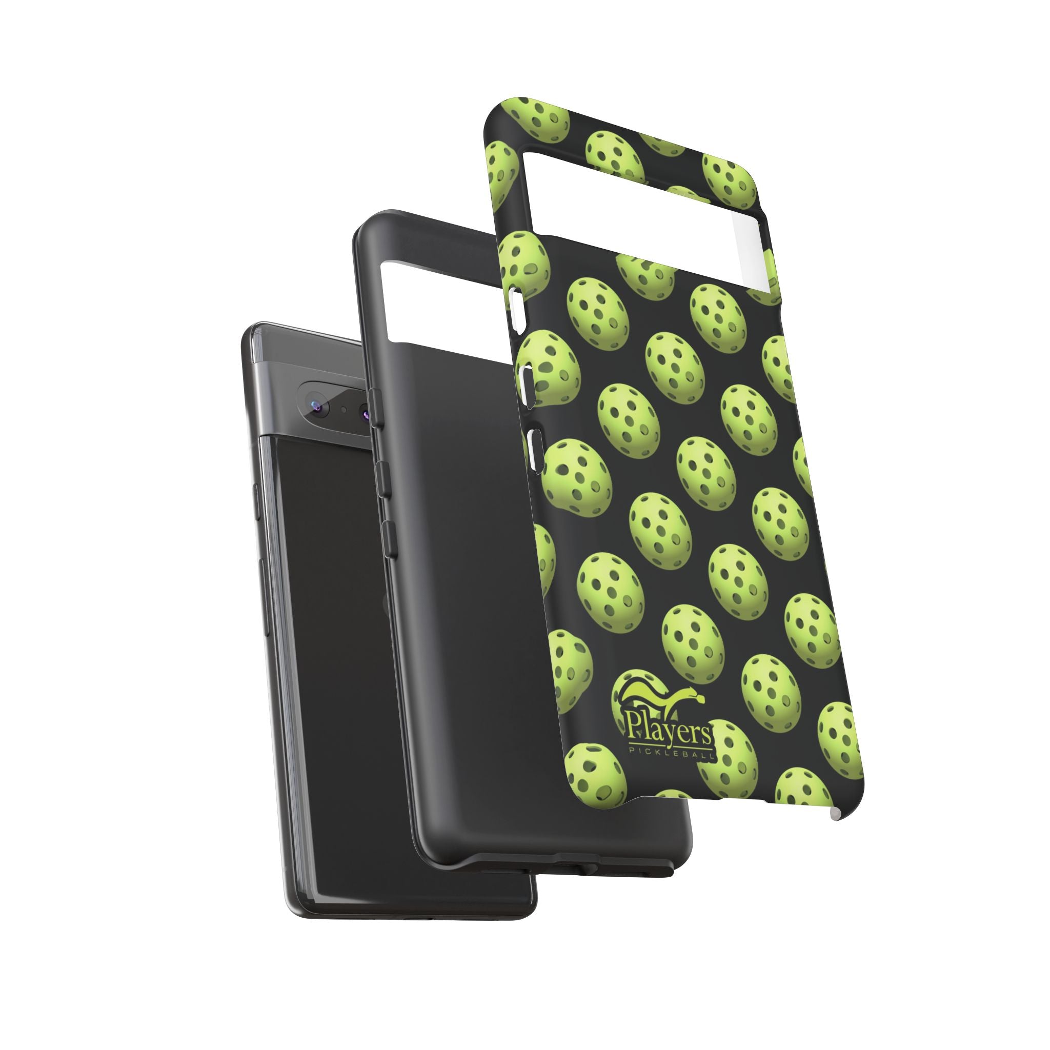 Pickleball Pattern Phone Cover (on Black)