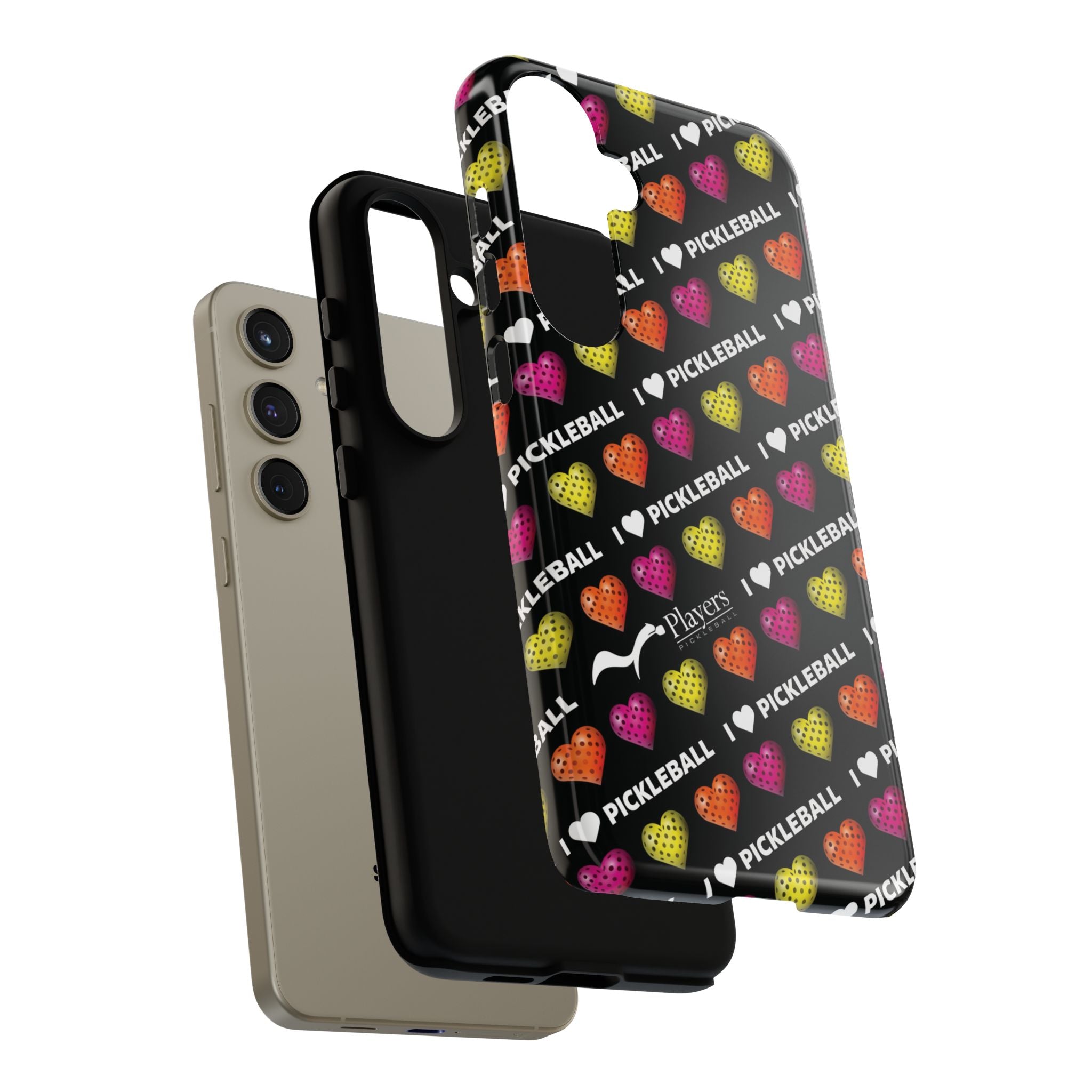 I Heart Pickleball Pattern Phone Cover