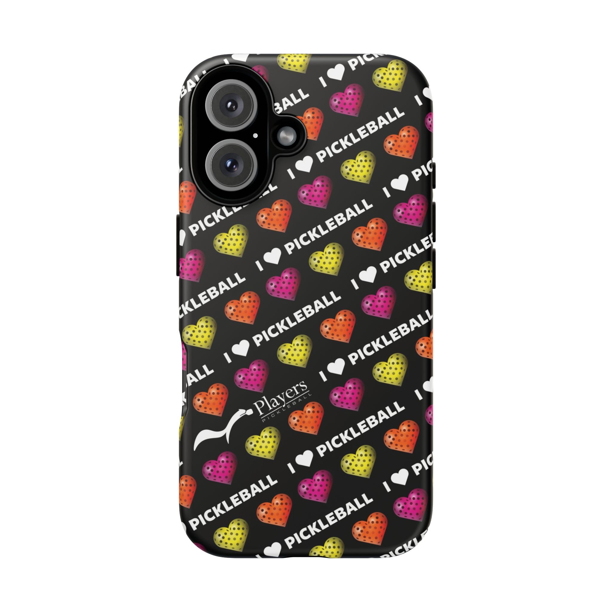 I Heart Pickleball Pattern Phone Cover