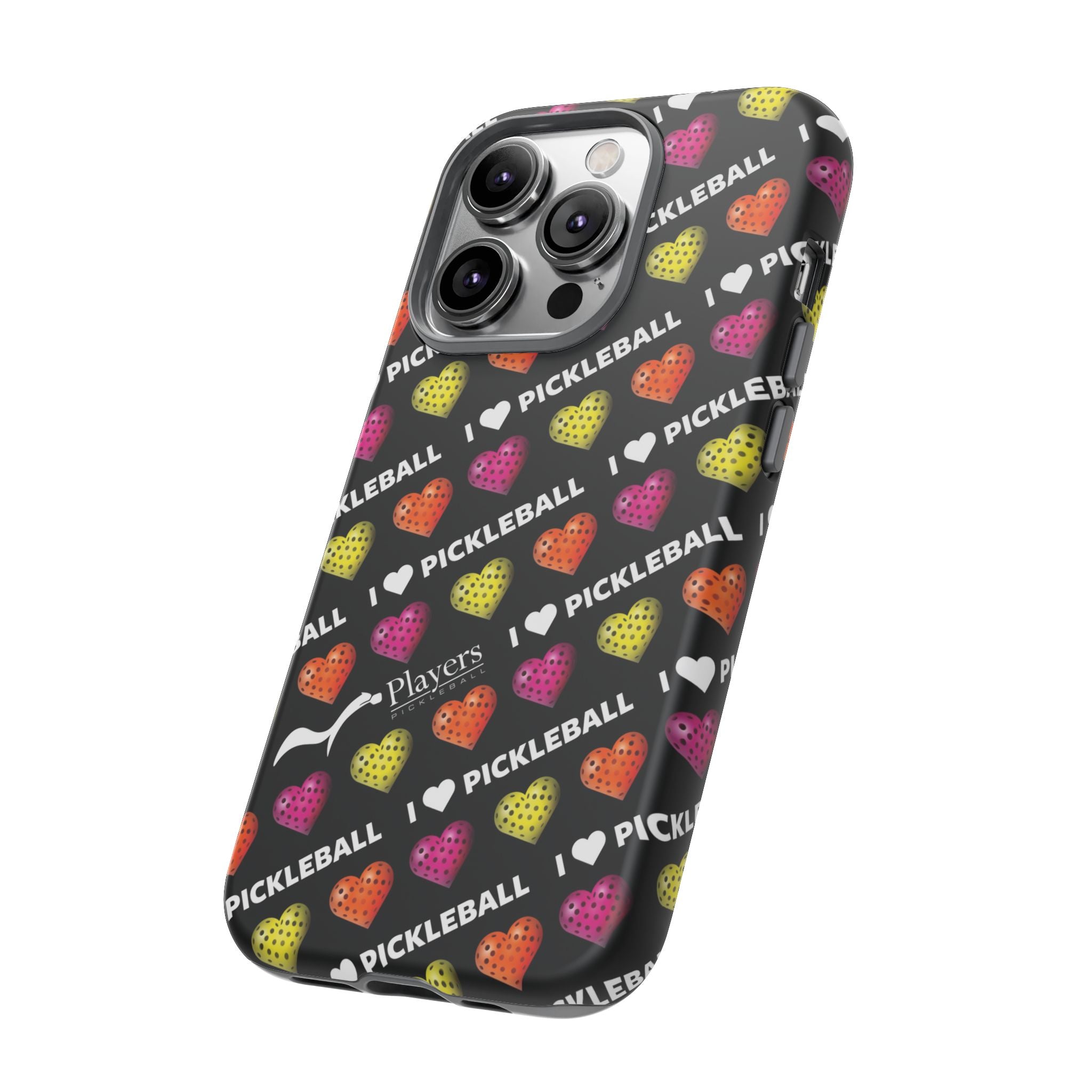 I Heart Pickleball Pattern Phone Cover