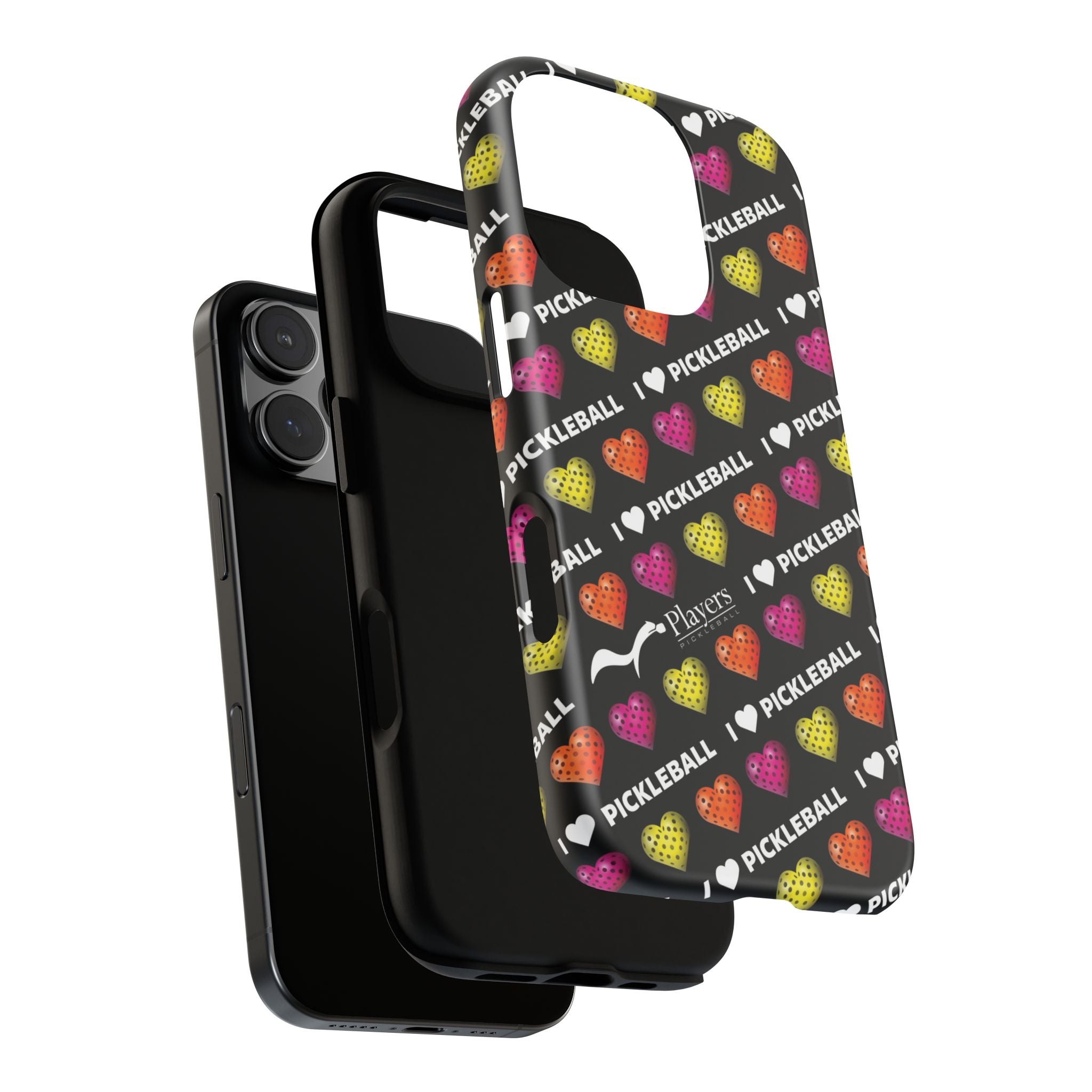 I Heart Pickleball Pattern Phone Cover