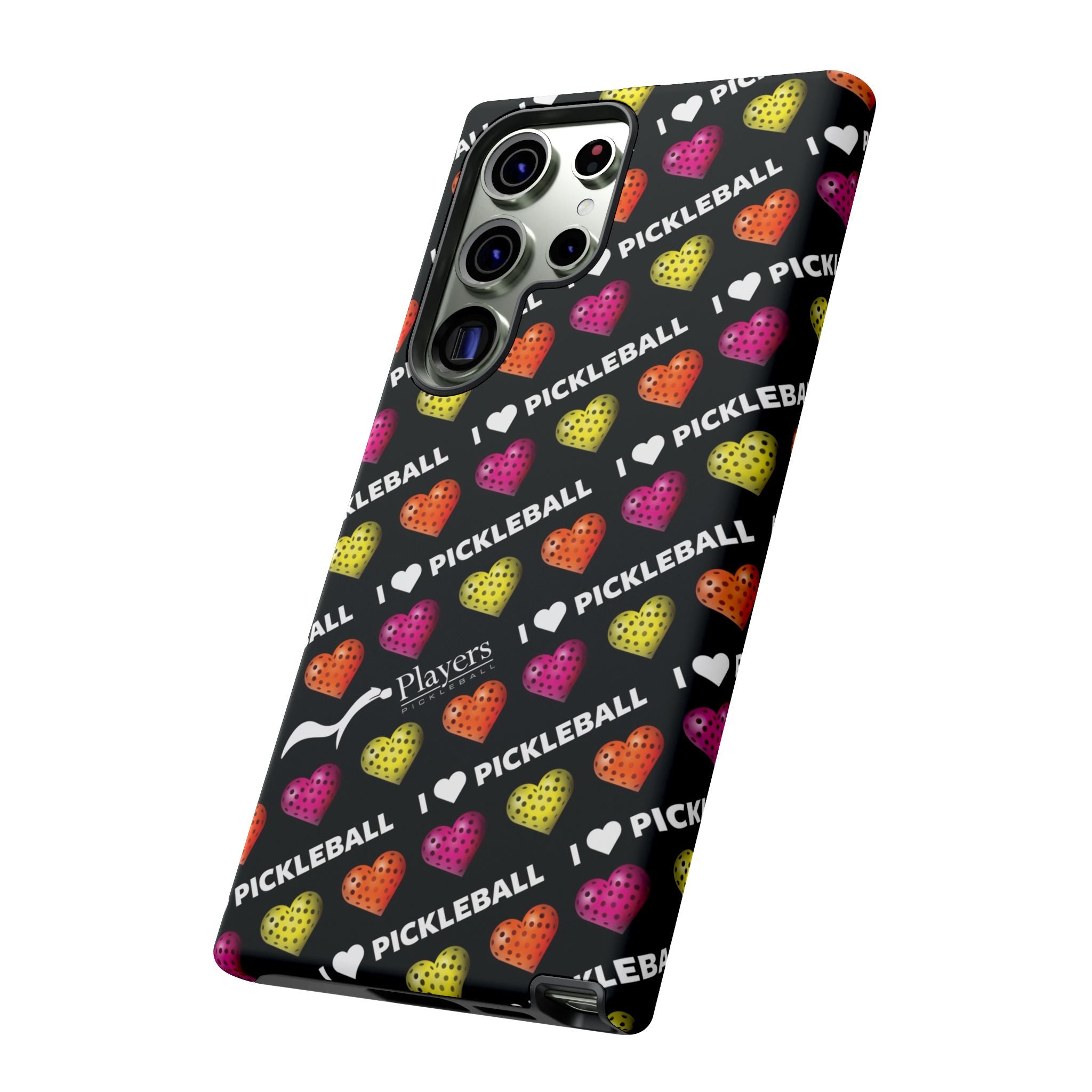 I Heart Pickleball Pattern Phone Cover