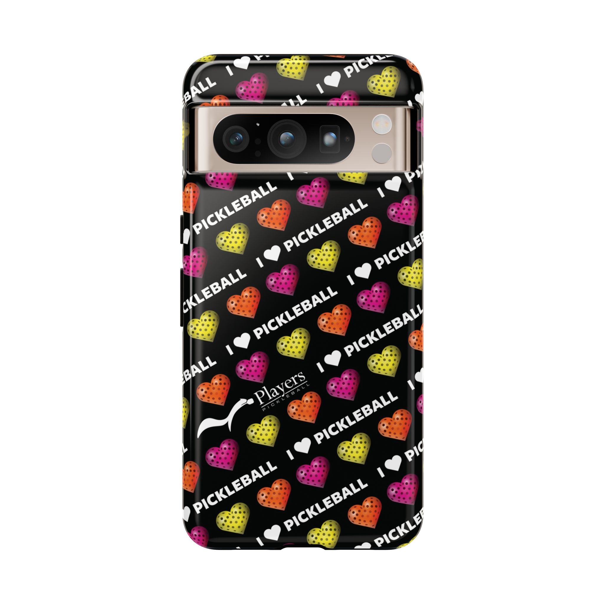 I Heart Pickleball Pattern Phone Cover