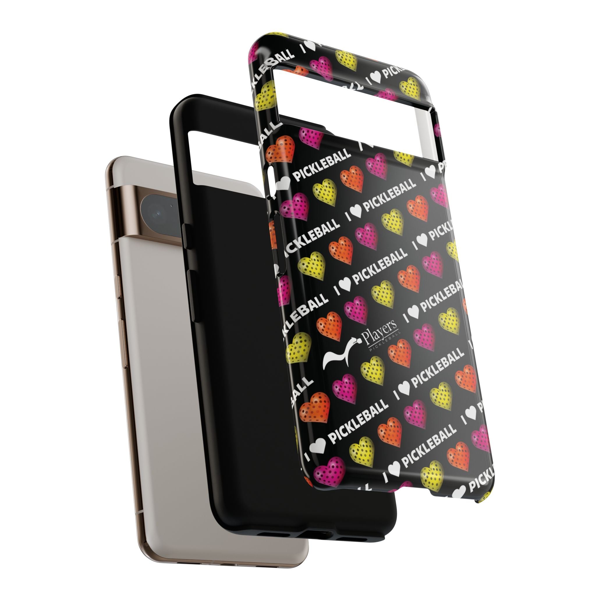 I Heart Pickleball Pattern Phone Cover