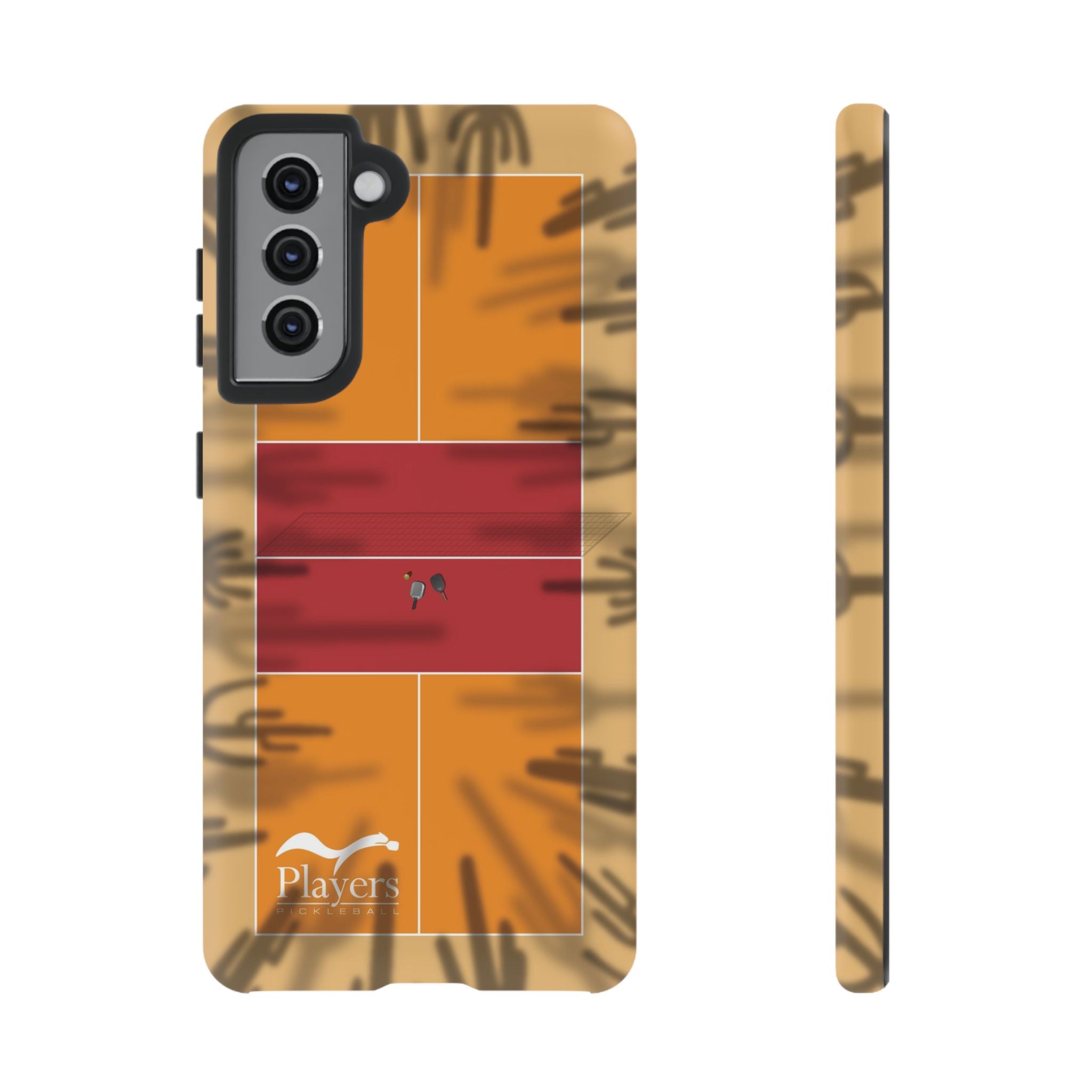 Pickleball Court Phone Cover - Southwest Saguaro Design