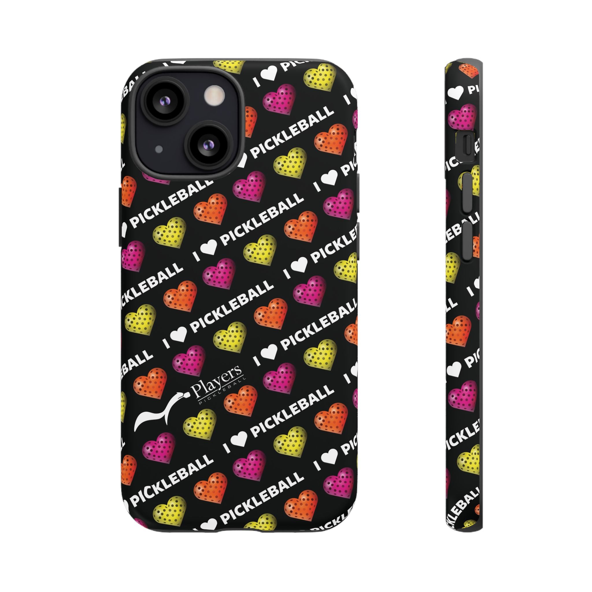 I Heart Pickleball Pattern Phone Cover