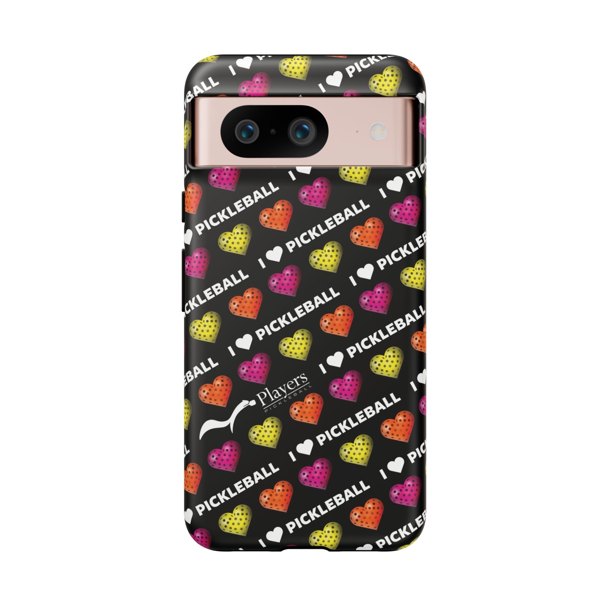 I Heart Pickleball Pattern Phone Cover